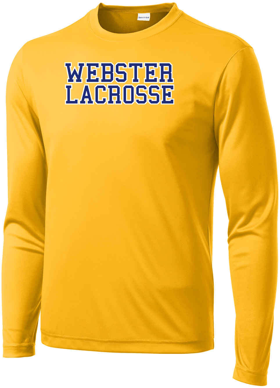 Webster Lacrosse Men's Gold Long Sleeve Performance Shirt