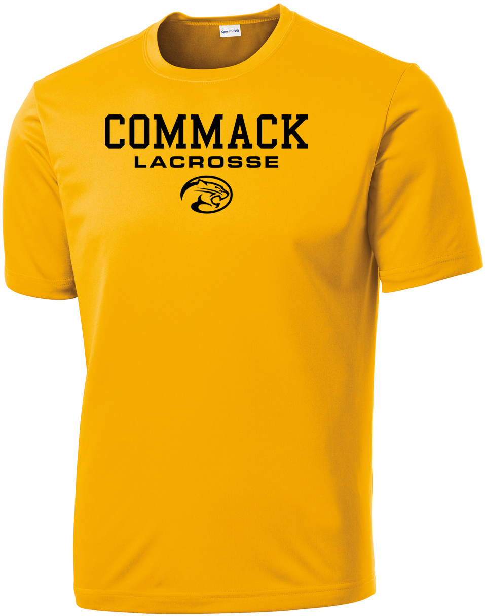 Commack Youth Lacrosse Men's Gold Performance T-Shirt
