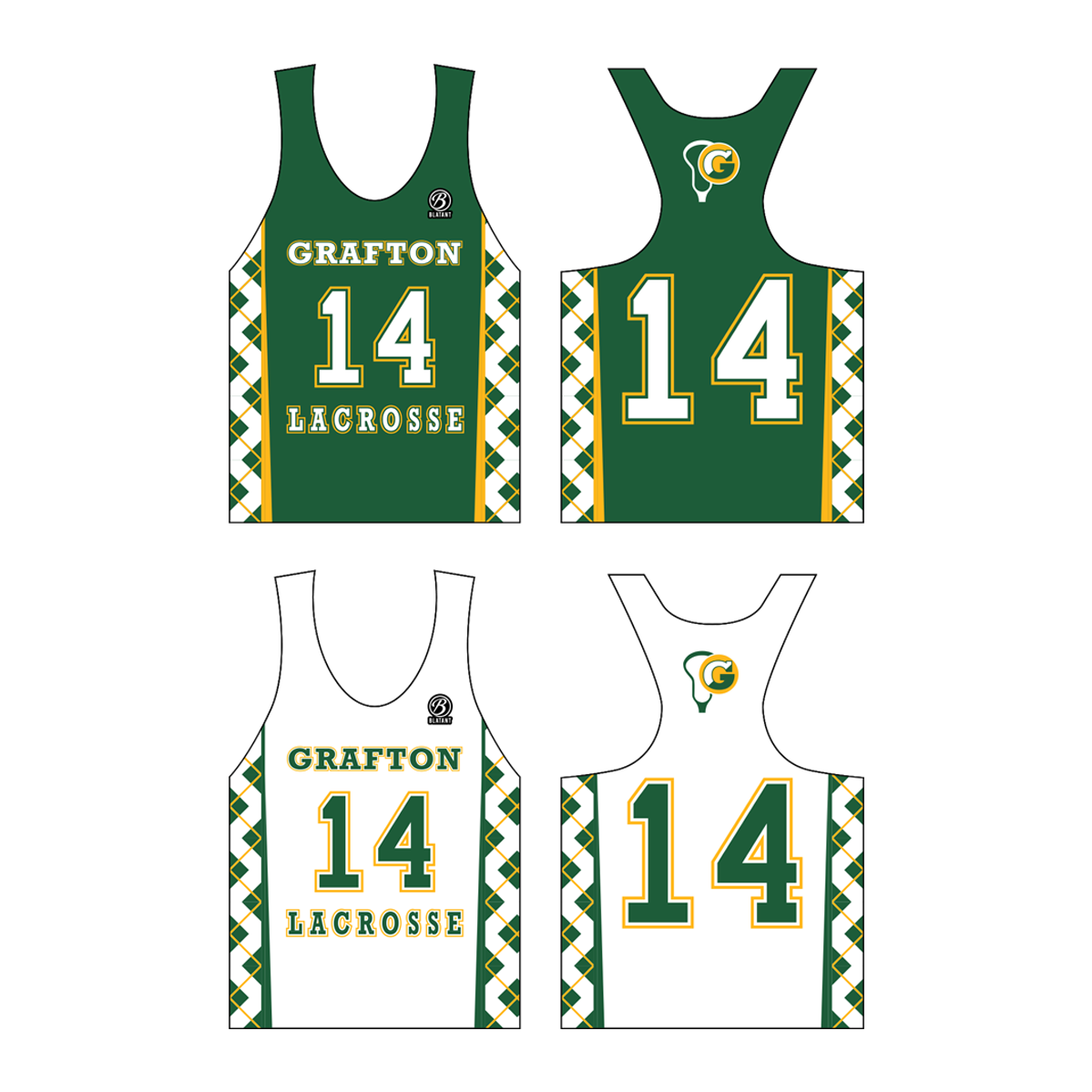 Grafton Lacrosse Premium Girl's Racerback Pinnie