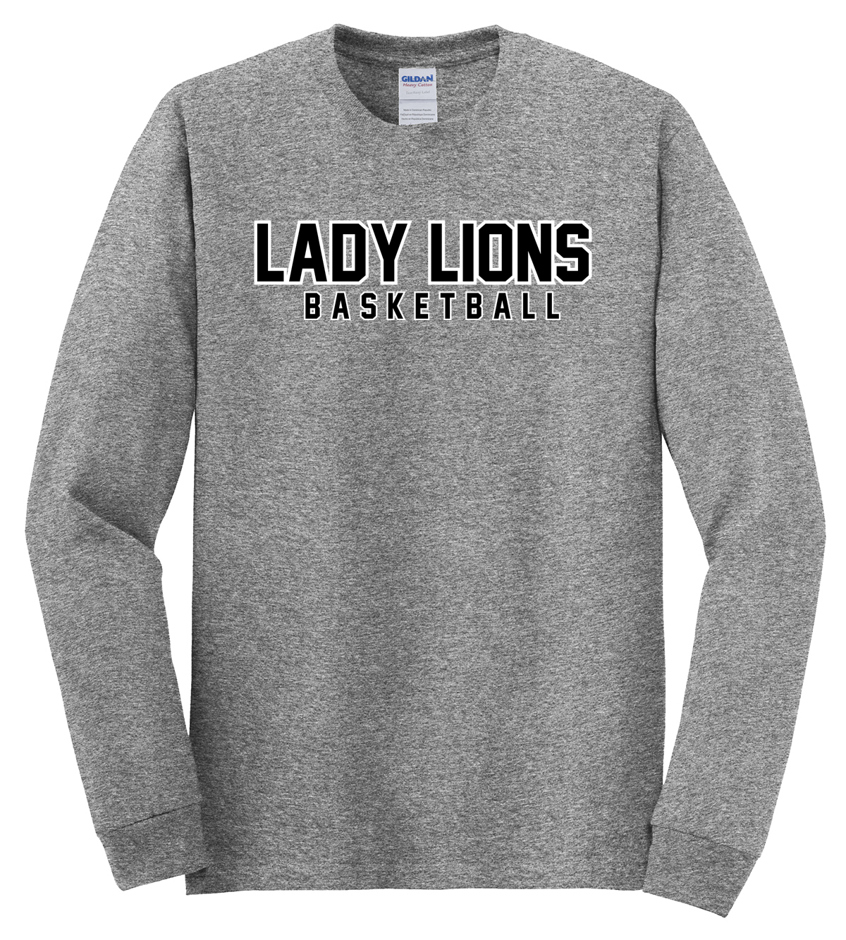 Lady Lions Basketball Cotton Long Sleeve Shirt