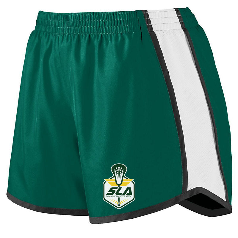 Sycamore Lacrosse Association Women's Green/White/Black Pulse Shorts