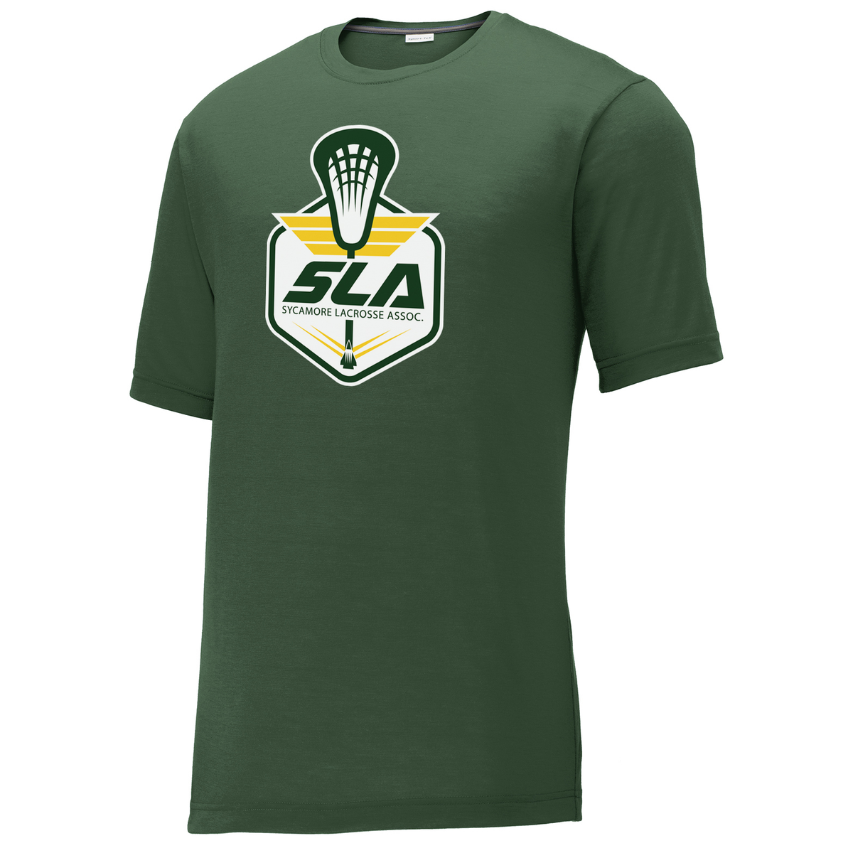 Sycamore Lacrosse Association Green CottonTouch Performance T-Shirt
