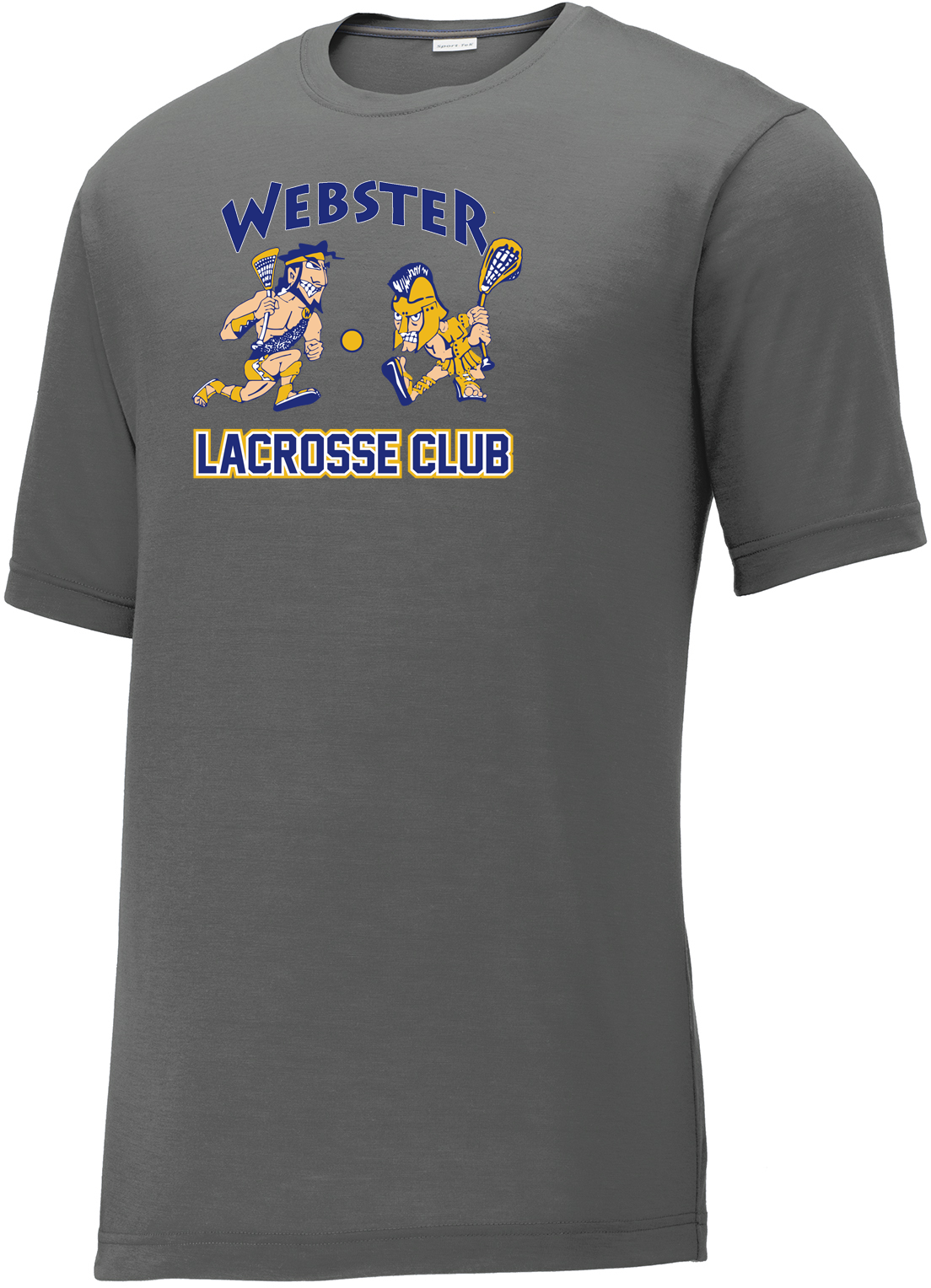 Webster Lacrosse Men's Grey CottonTouch Performance T-Shirt