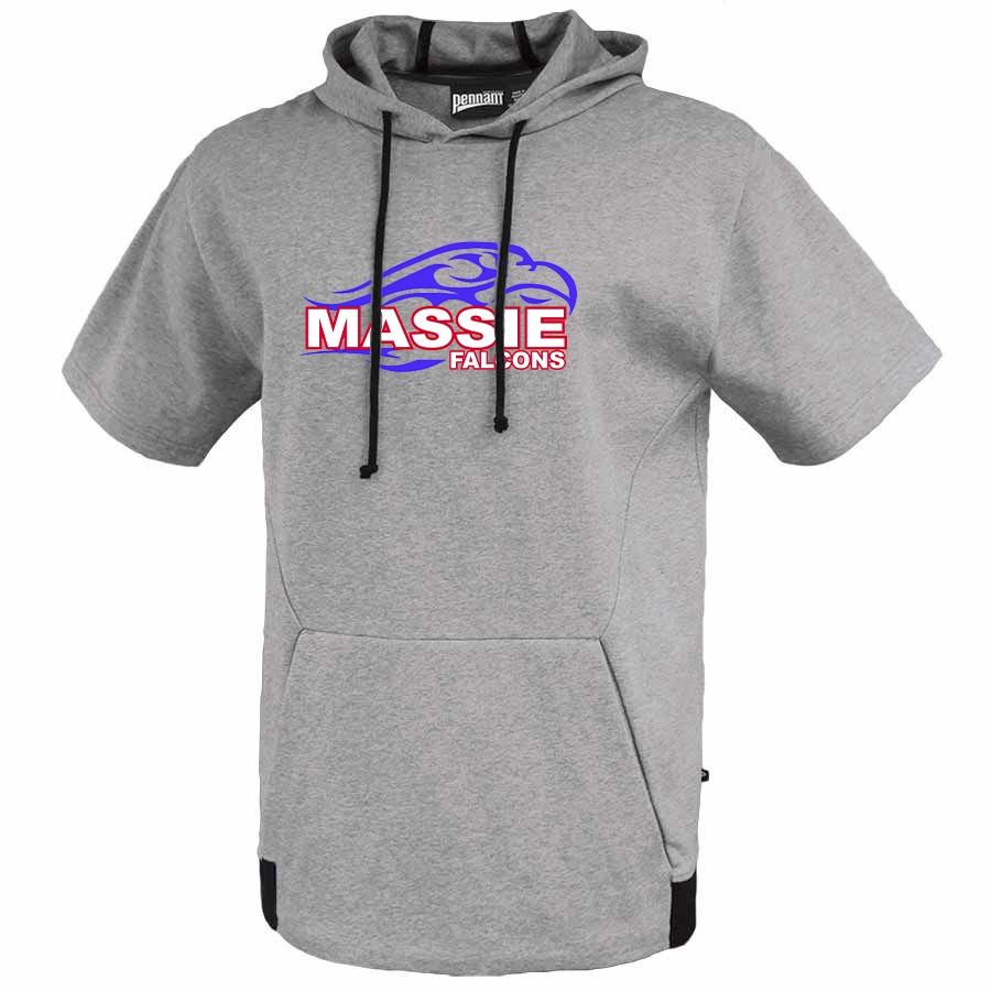 Clinton Massie Falcons Football Short Sleeve Hoodie