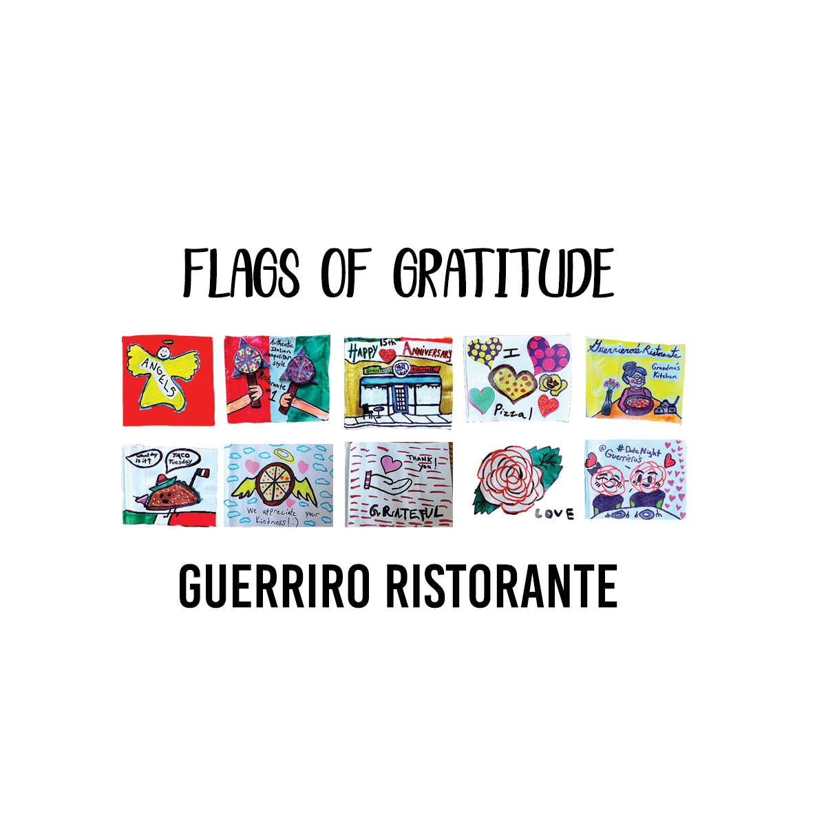 Flags of Gratitude Guerrieros Ristorante Performance T-Shirt