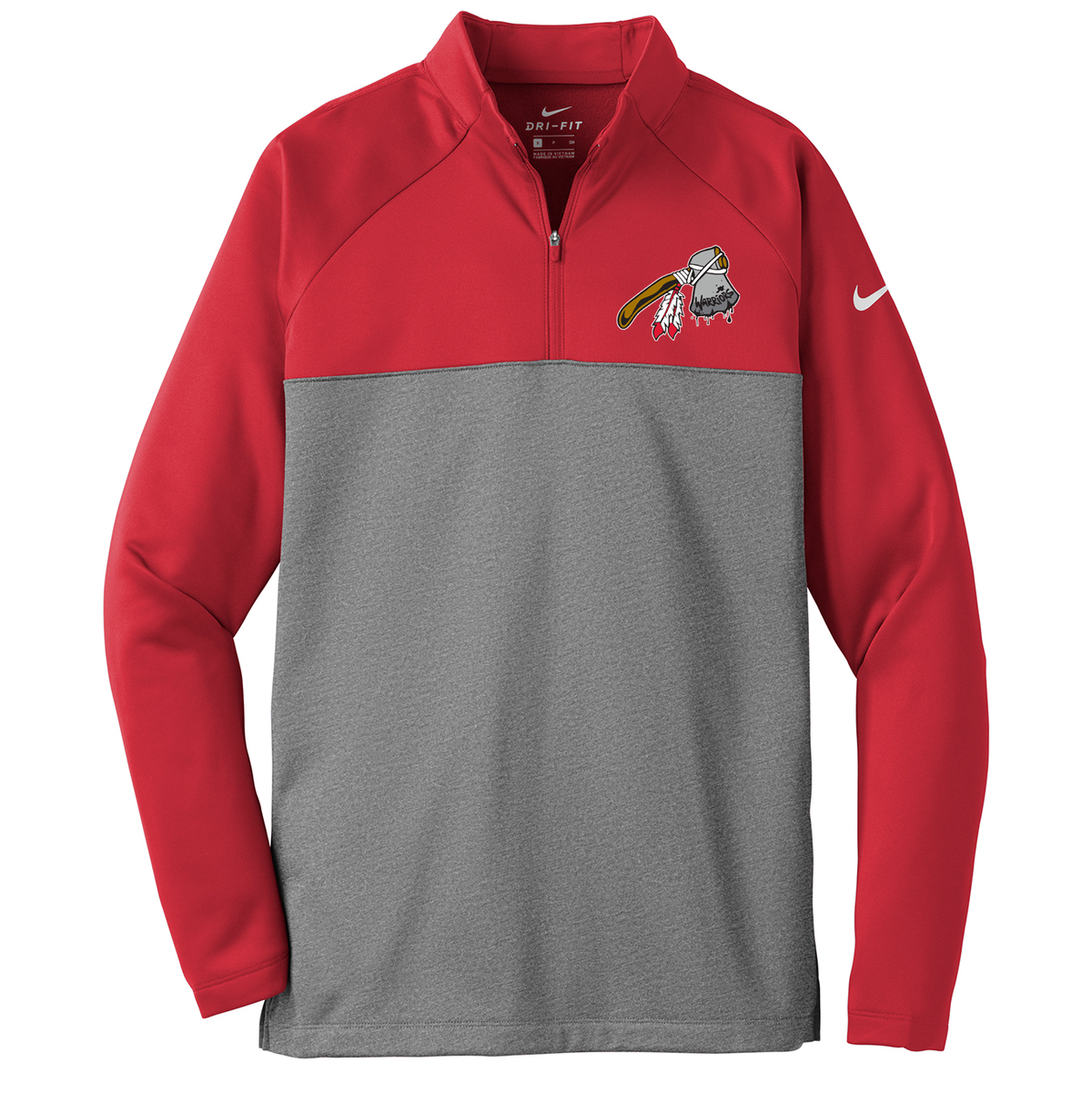 WV Warriors Football Nike Therma-FIT Quarter-Zip Fleece