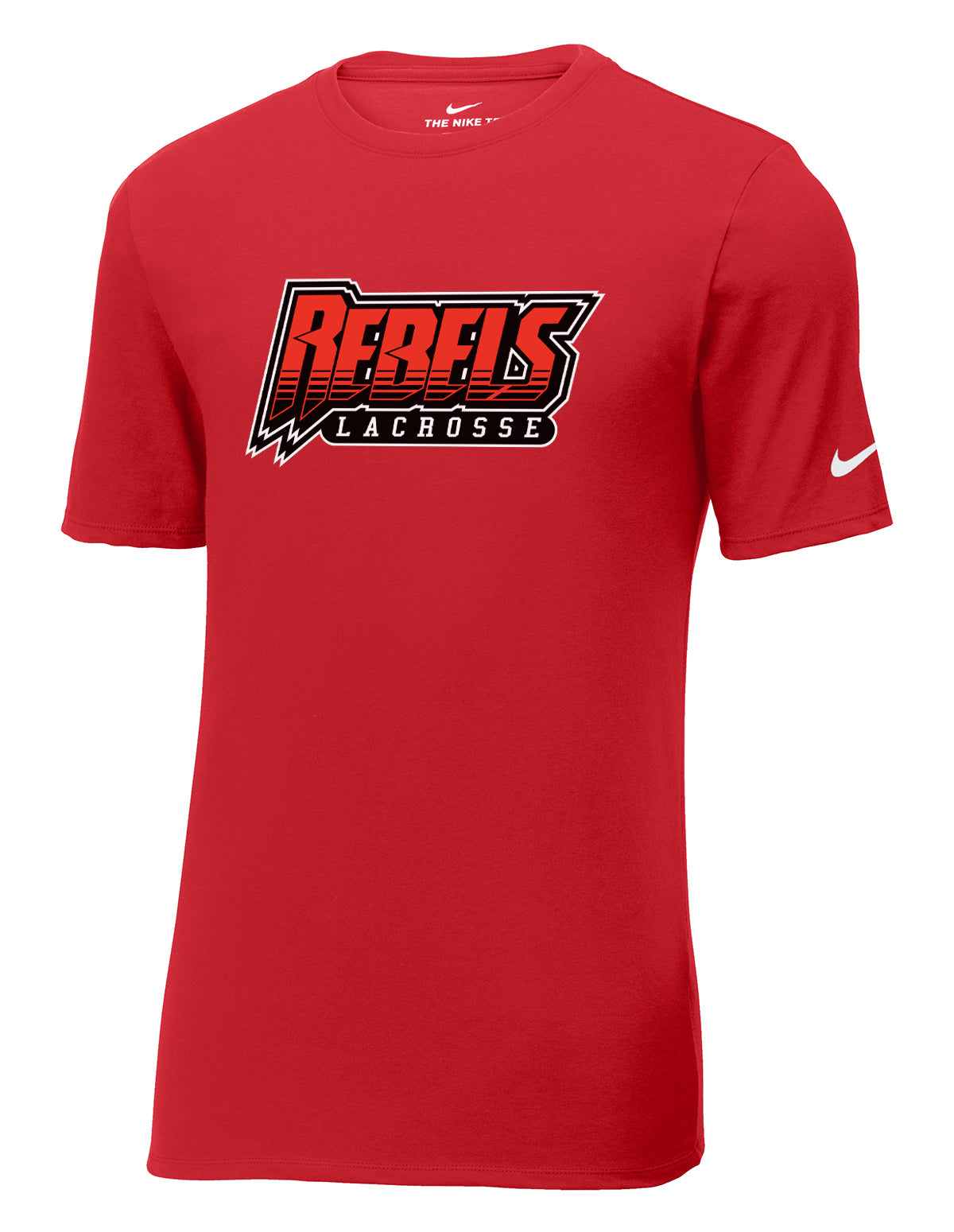Rebels Lacrosse Gym Red Nike Core Cotton Tee
