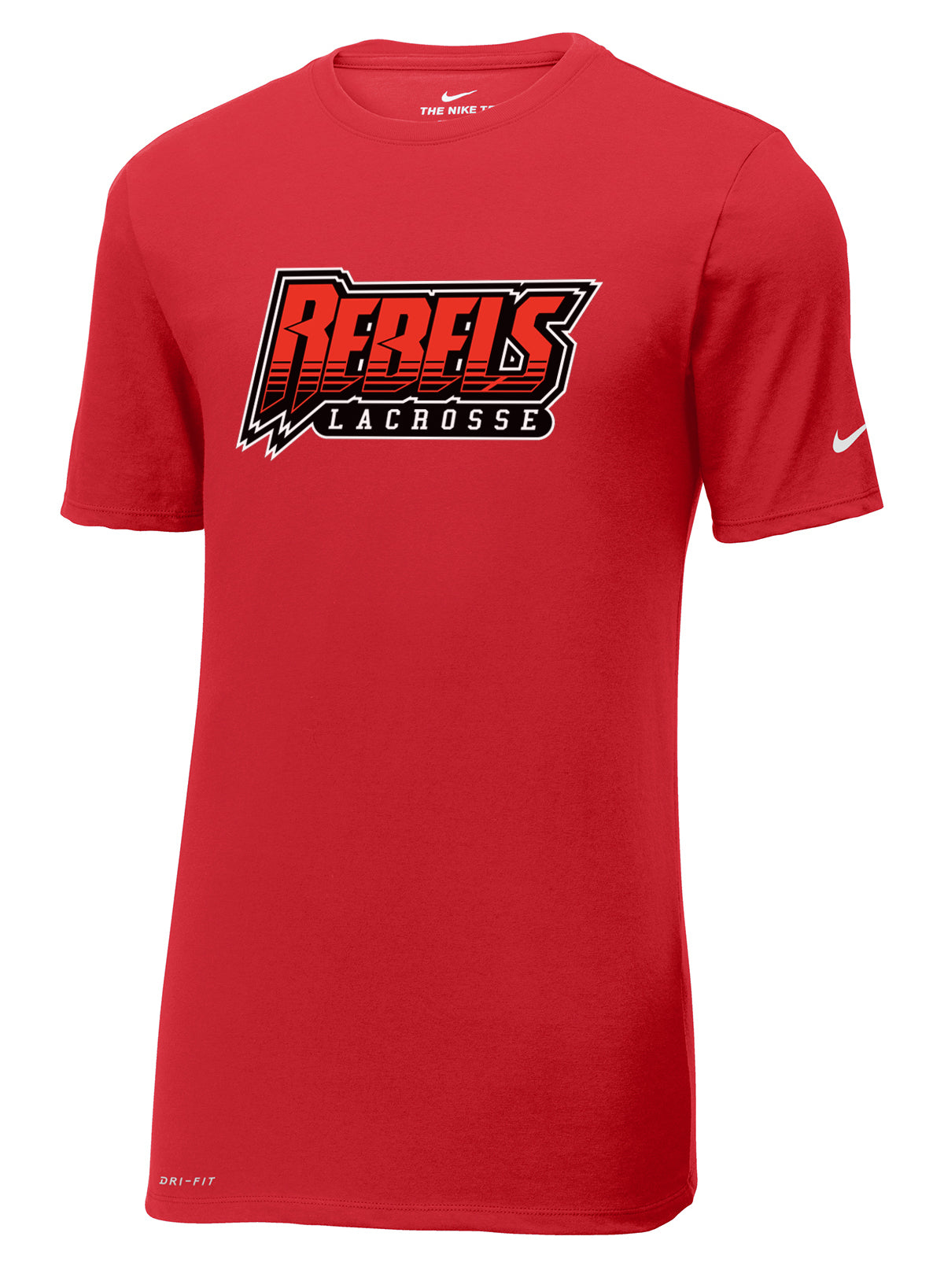 Rebels Lacrosse Gym Red Nike Dri-FIT Tee