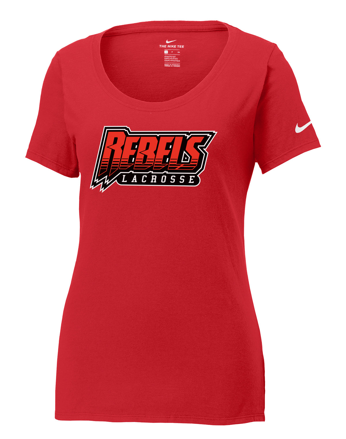 Rebels Lacrosse Nike Women's Gym Red Core Cotton Tee