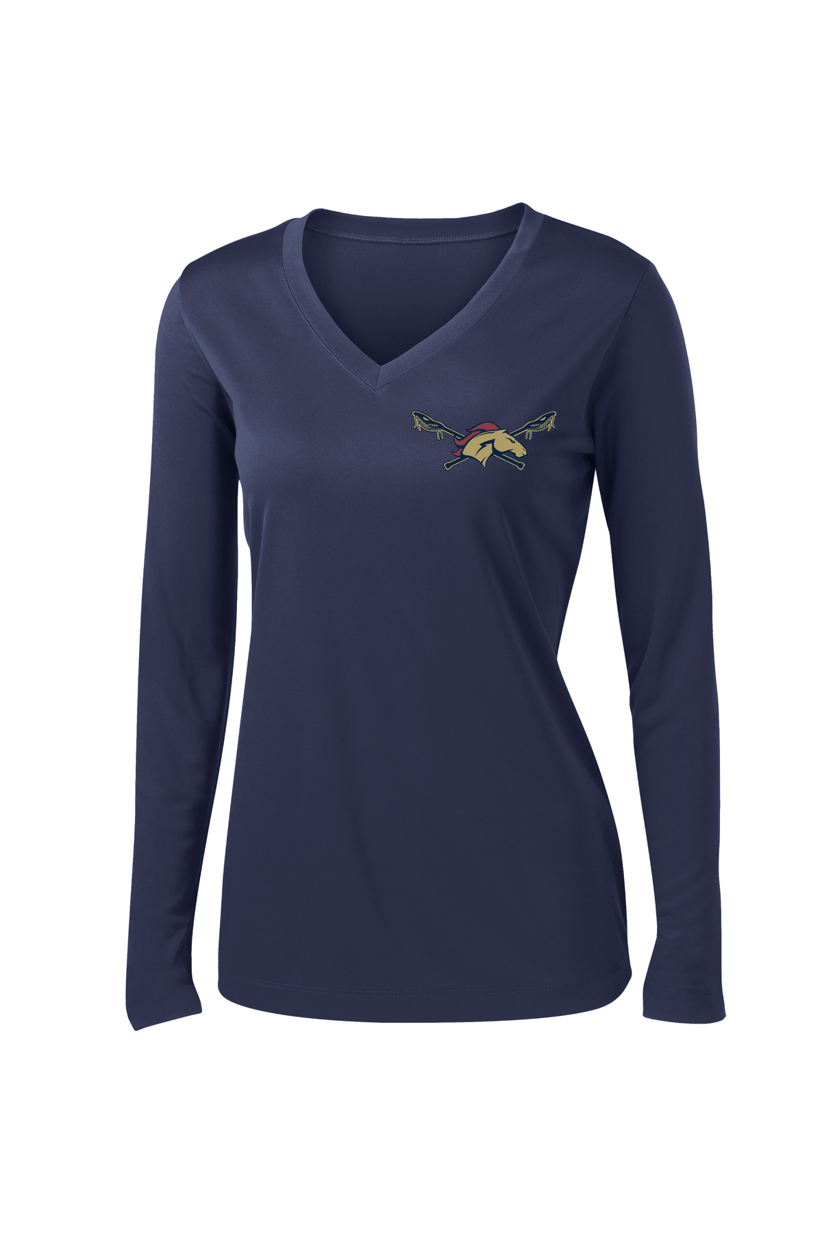 Herriman Lacrosse Navy Women's Long Sleeve Performance Shirt