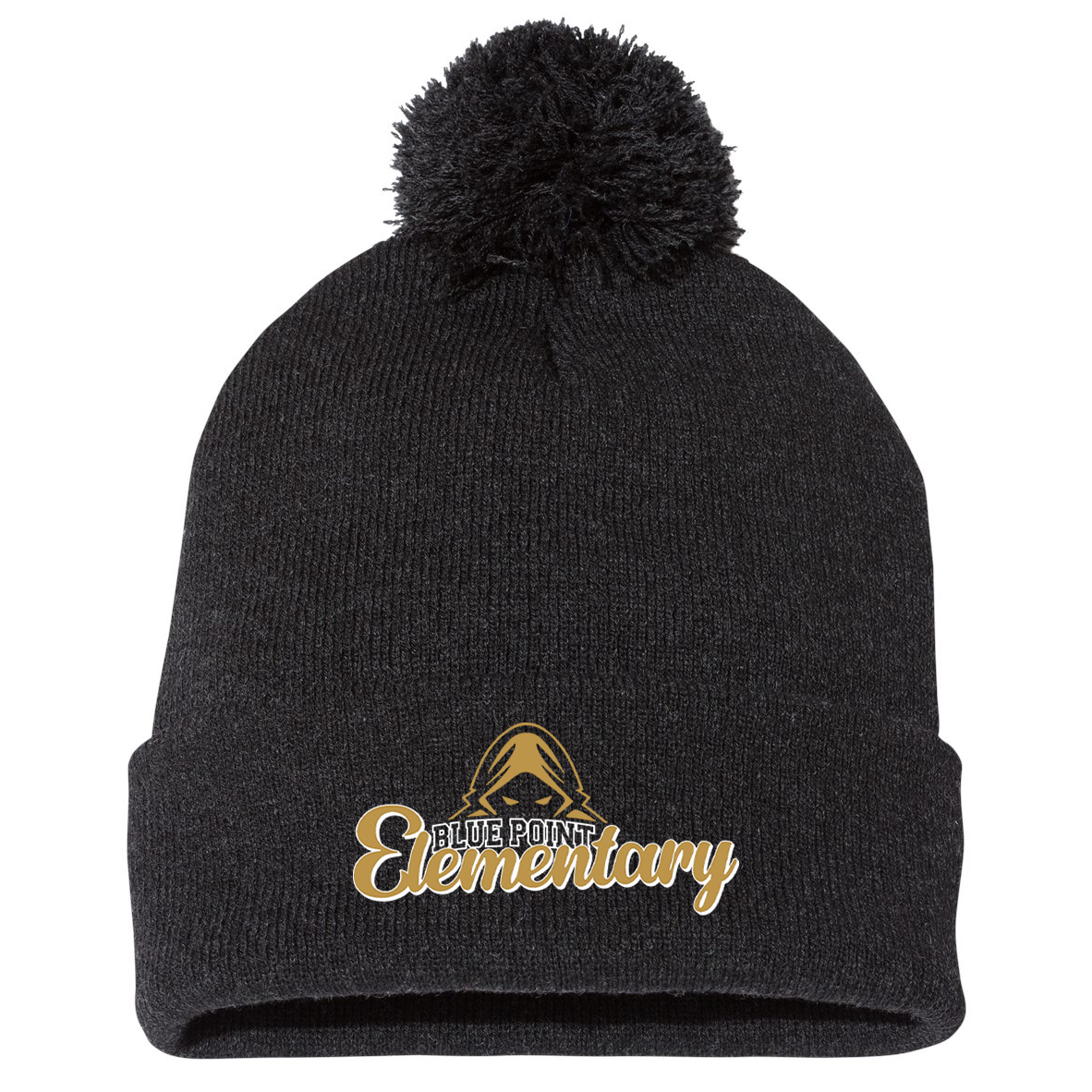 Blue Point Elementary School Sportsman Pom-Pom Beanie