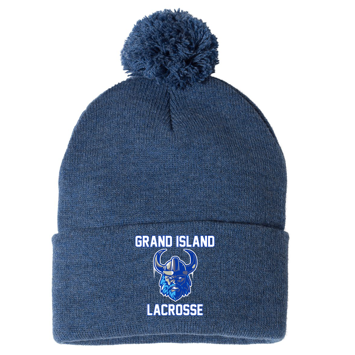 Grand Island Lacrosse Pom-Pom Beanie