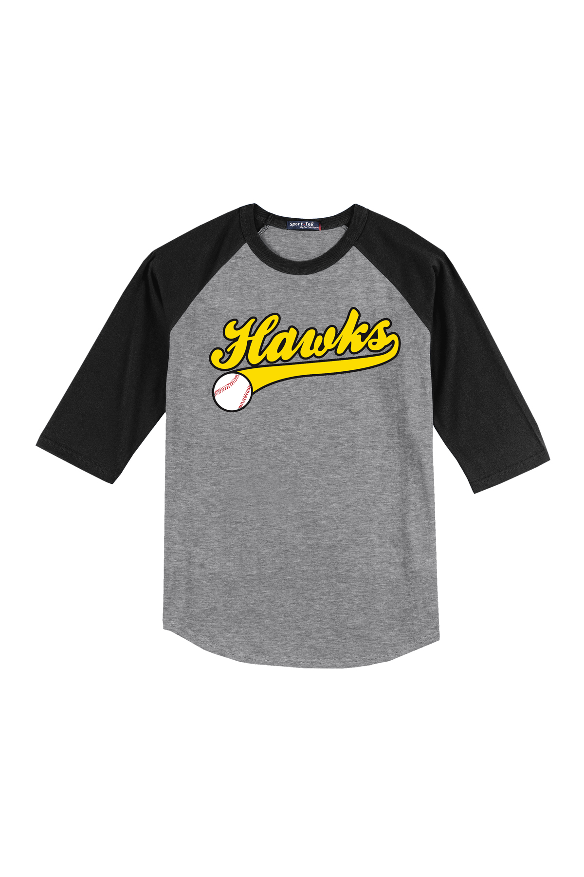 Hawks Baseball 3/4 Sleeve Baseball Shirt