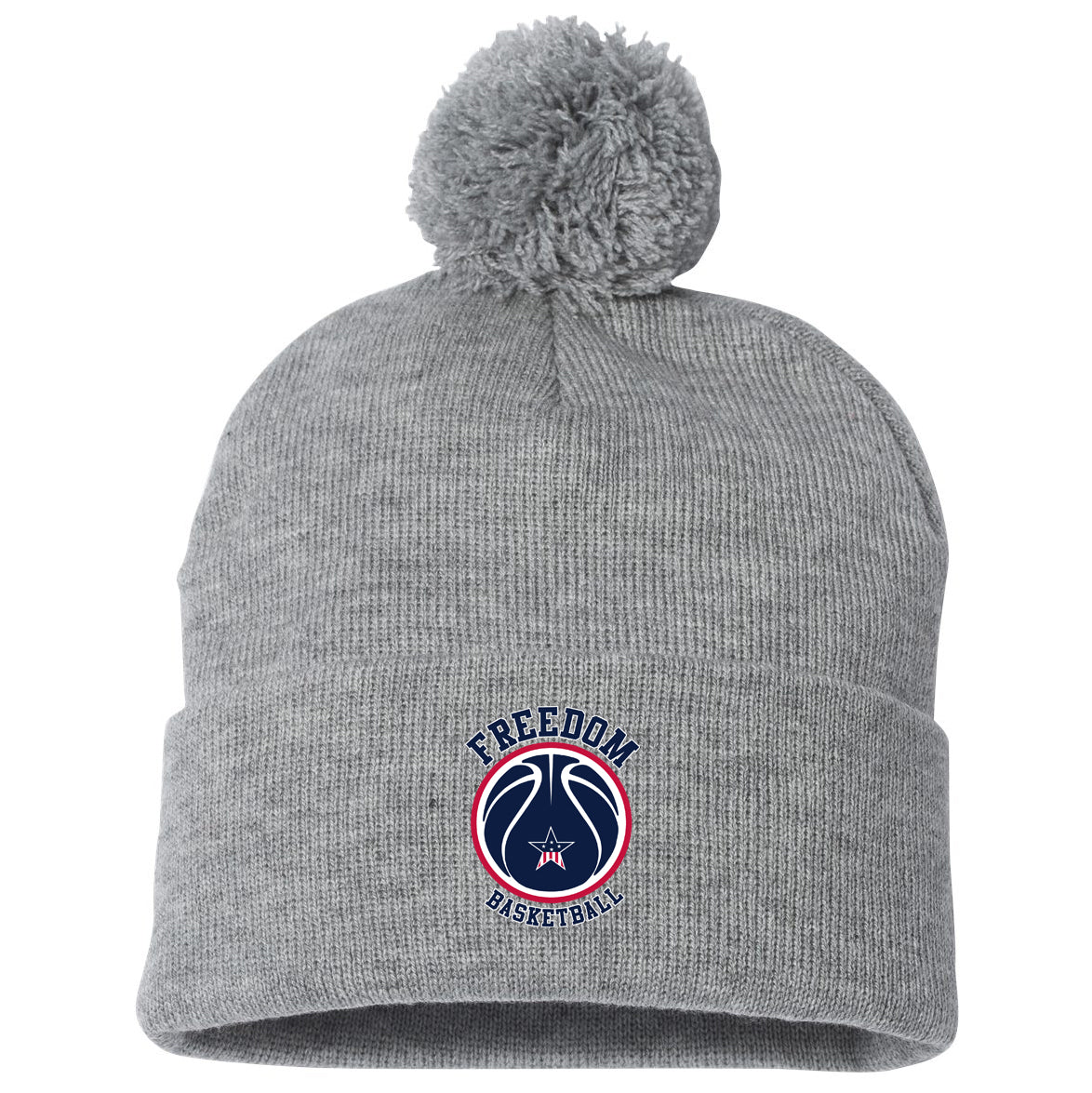 Freedom Basketball Pom-Pom Beanie