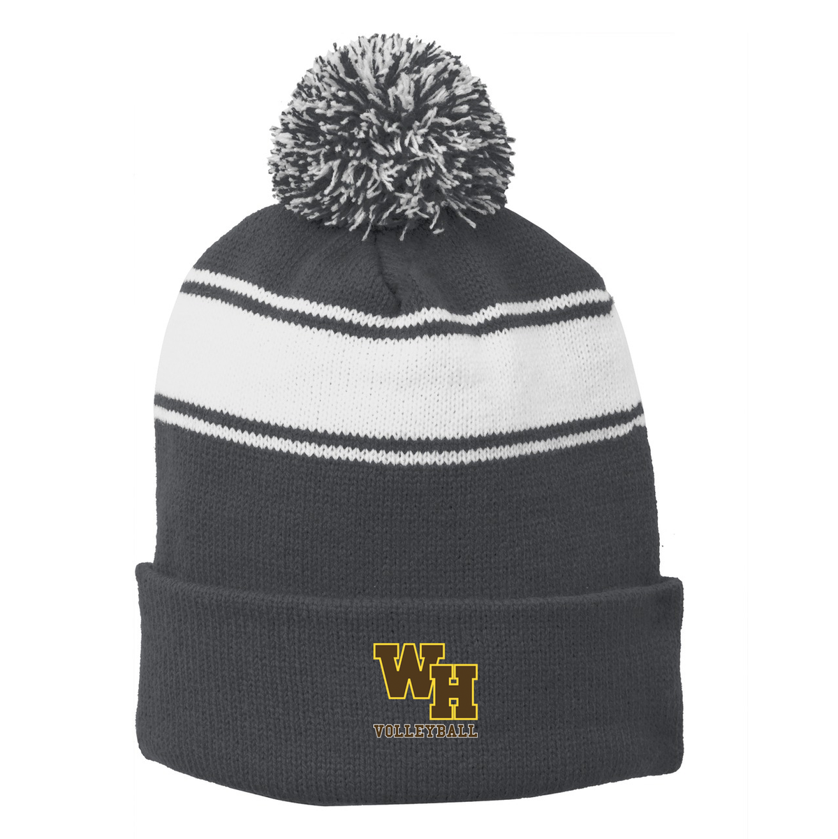 WHRHS Volleyball Pom Pom Beanie