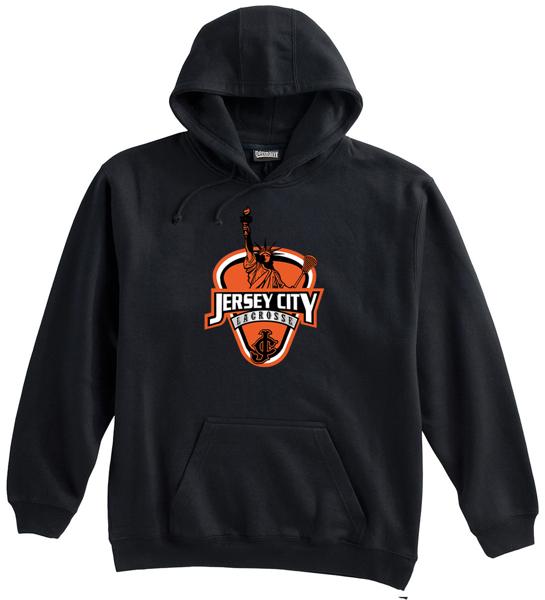 Jersey City Lacrosse Black Sweatshirt JC Logo