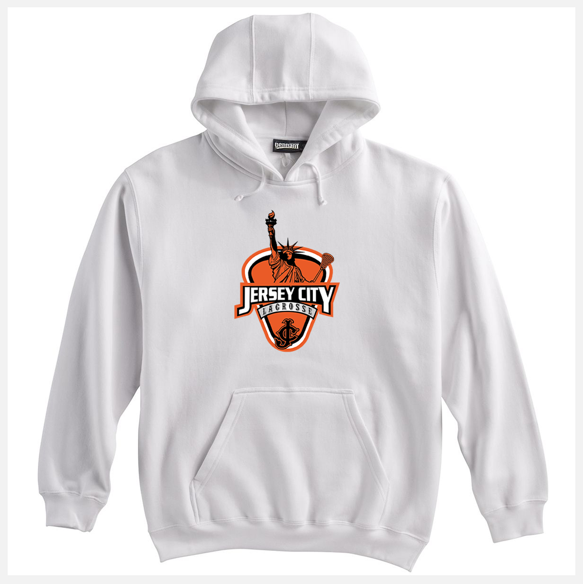 Jersey City Lacrosse White Sweatshirt JC Logo