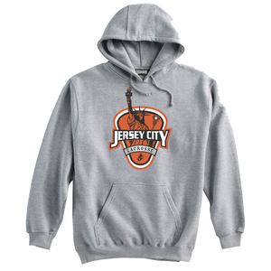 Jersey City Lacrosse Grey Sweatshirt Shield Logo