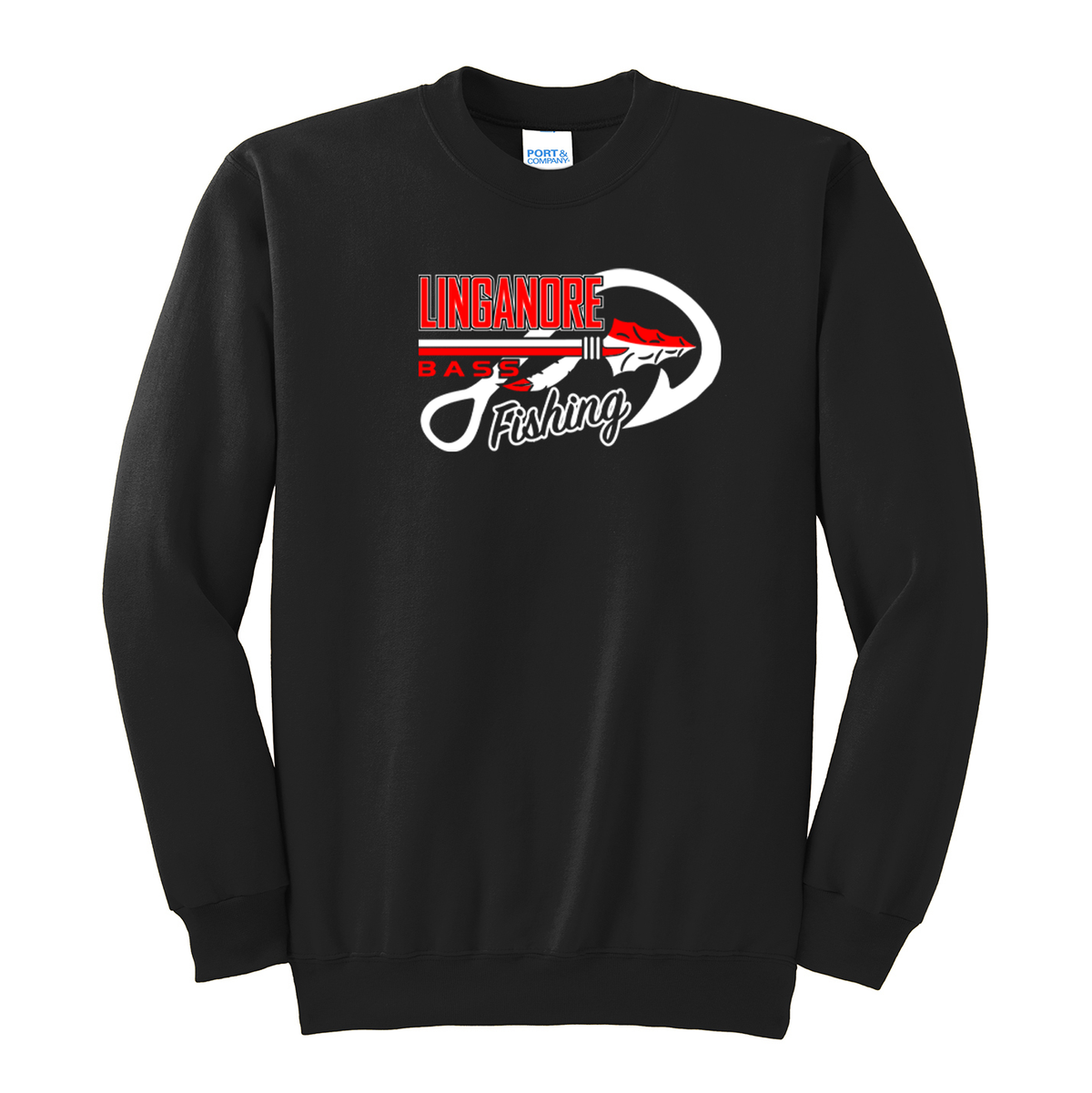 Linganore Bass Fishing Crew Neck Sweater