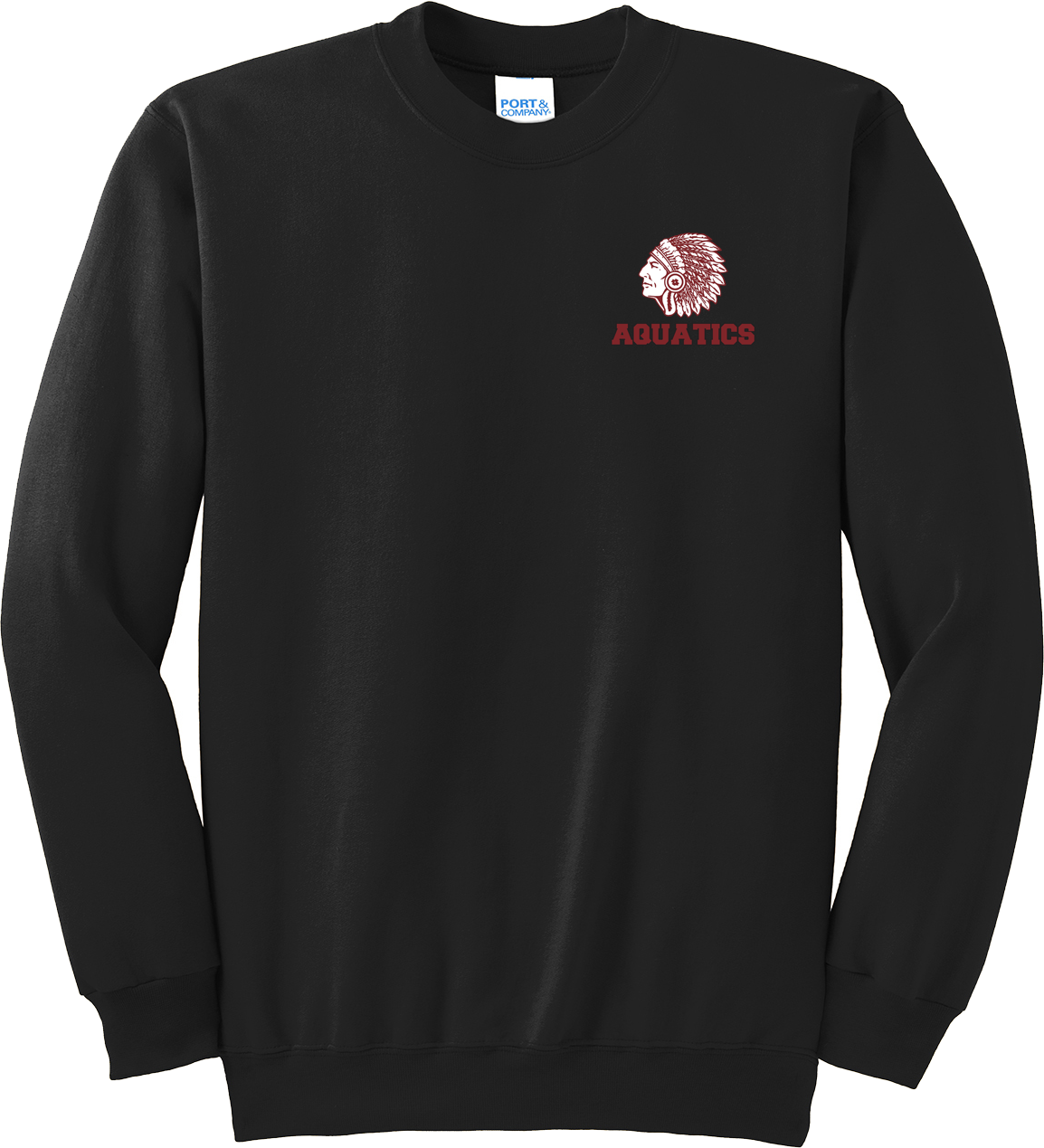 Farmington Aquatics Black Crew Neck Sweater