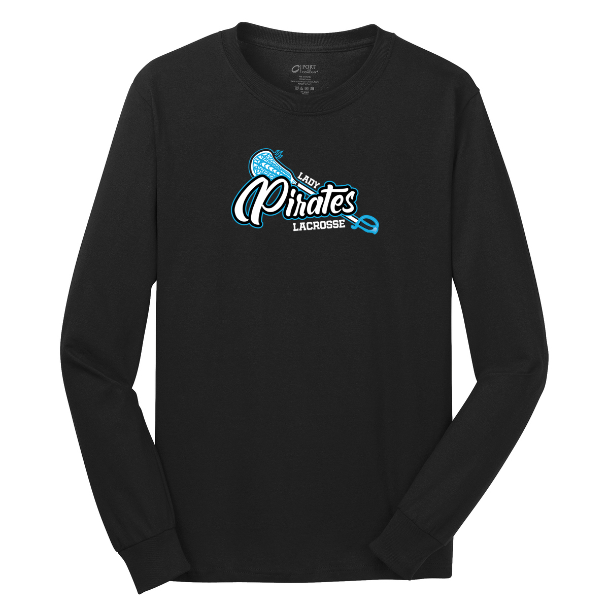 Lady Pirates Lacrosse Cotton Long Sleeve Shirt