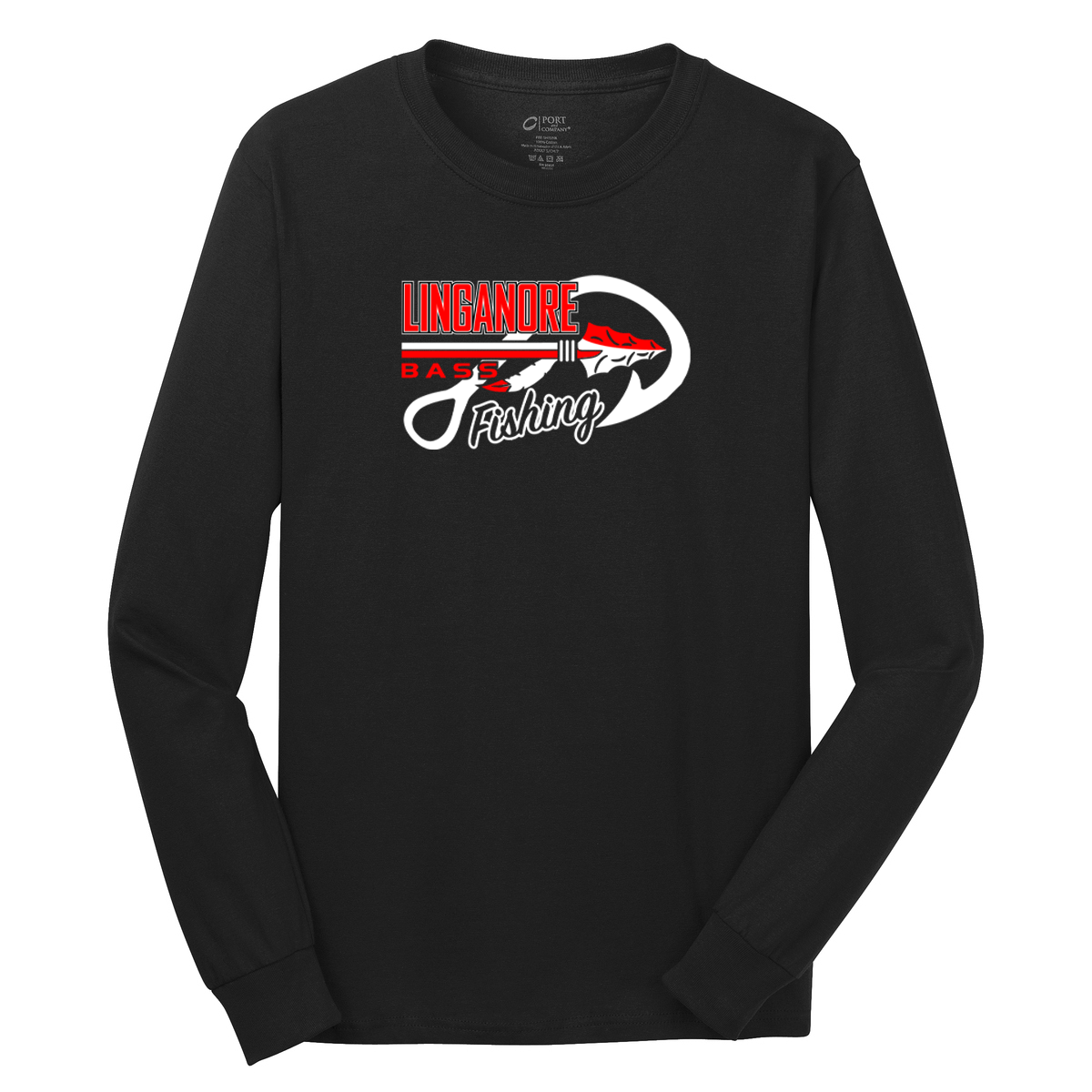 Linganore Bass Fishing Cotton Long Sleeve Shirt