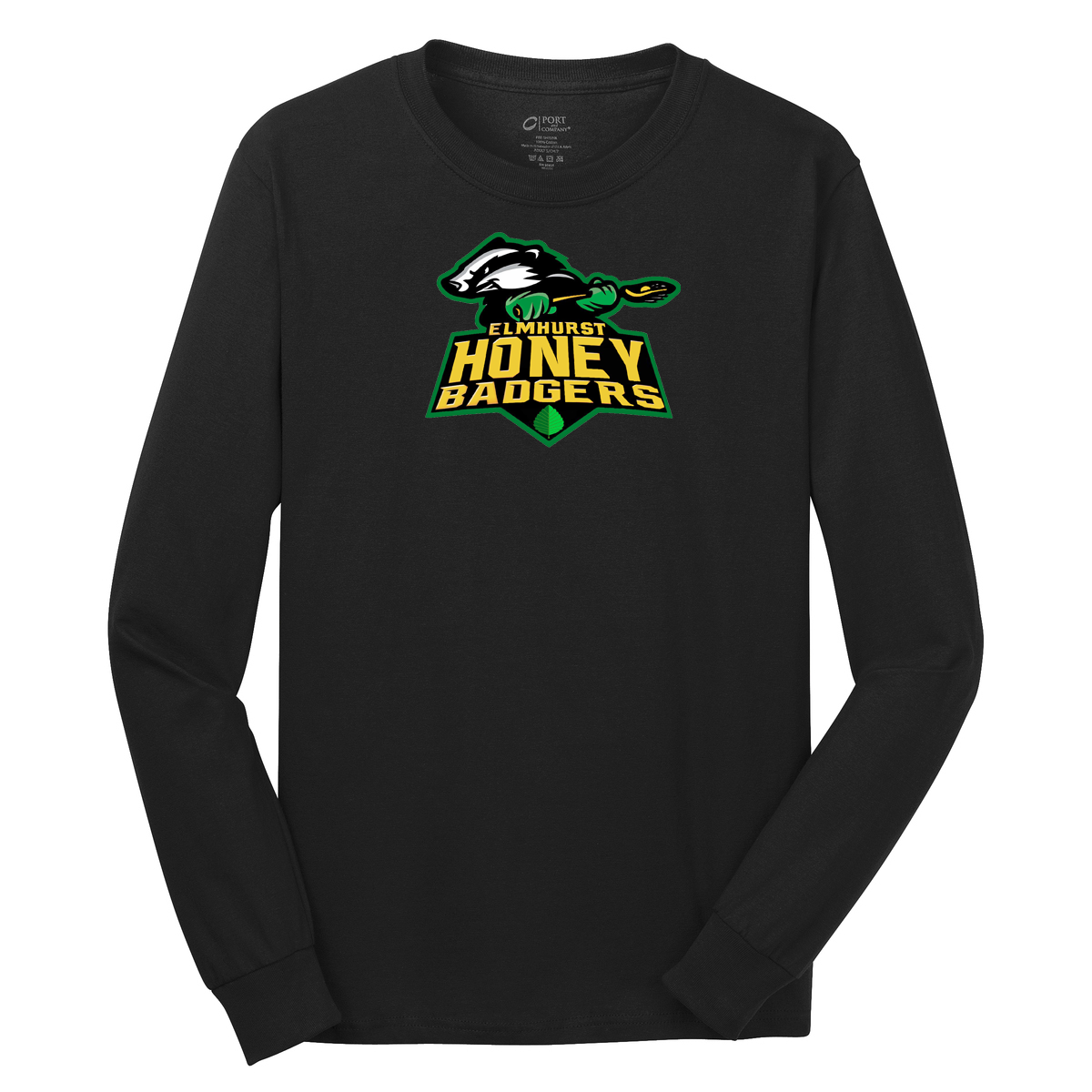 Honey Badgers Lacrosse Cotton Long Sleeve Shirt