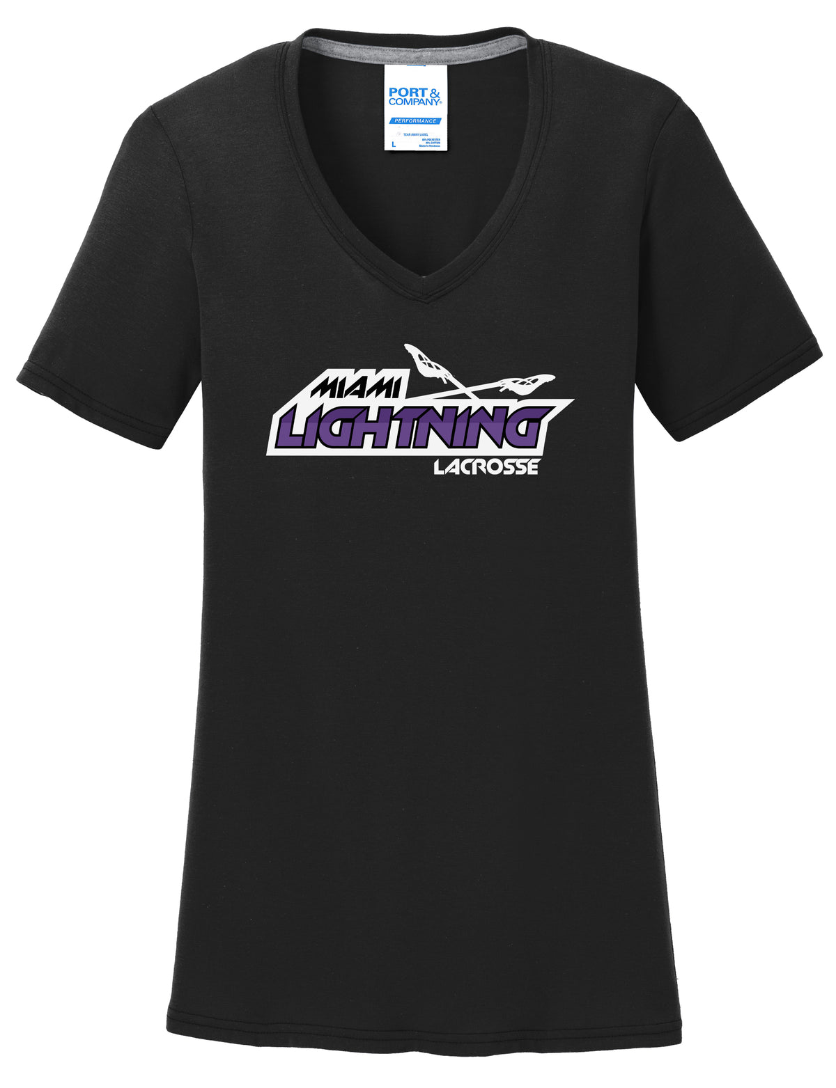 Miami Lightning Women's Black T-Shirt