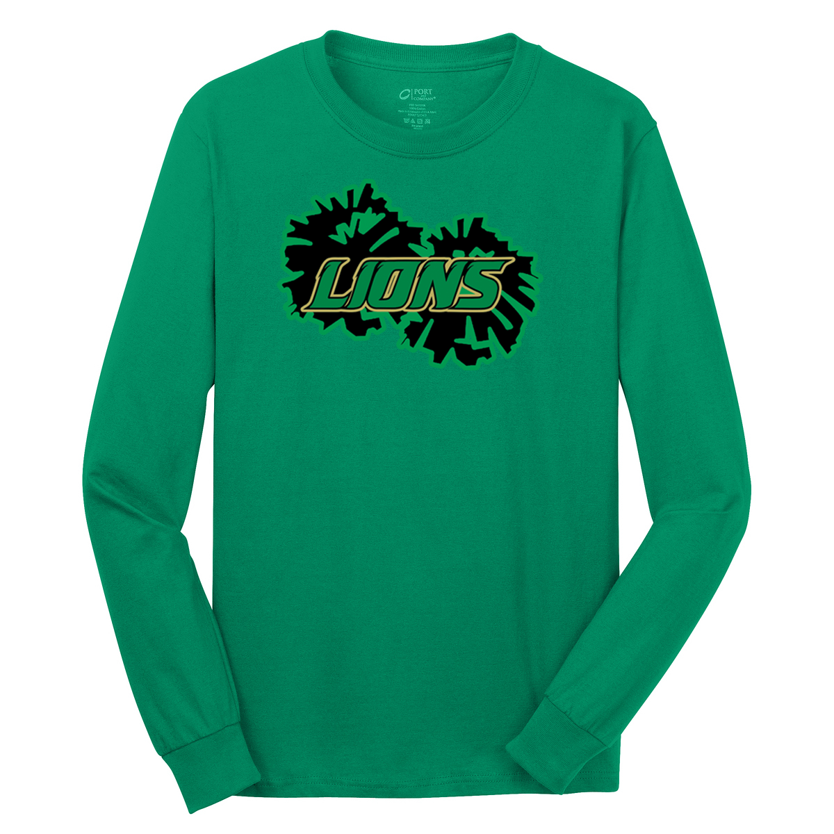 Lanierland Lions Cheer  Cotton Long Sleeve Shirt