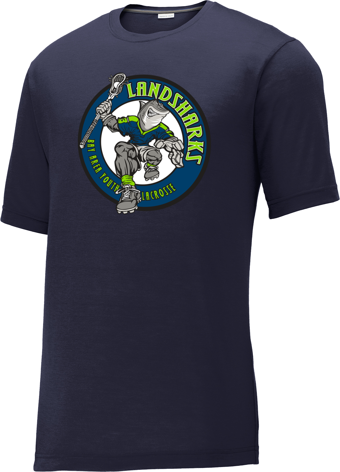 Bay Area Landsharks Navy CottonTouch Performance T-Shirt