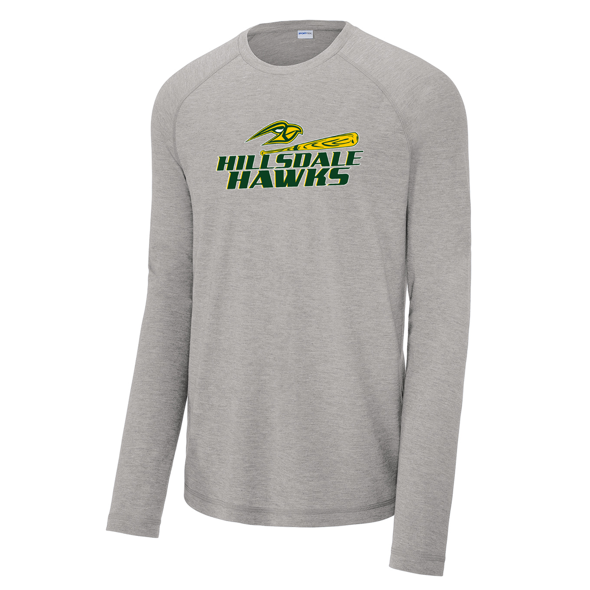 Hillsdale Hawks Long Sleeve Raglan CottonTouch