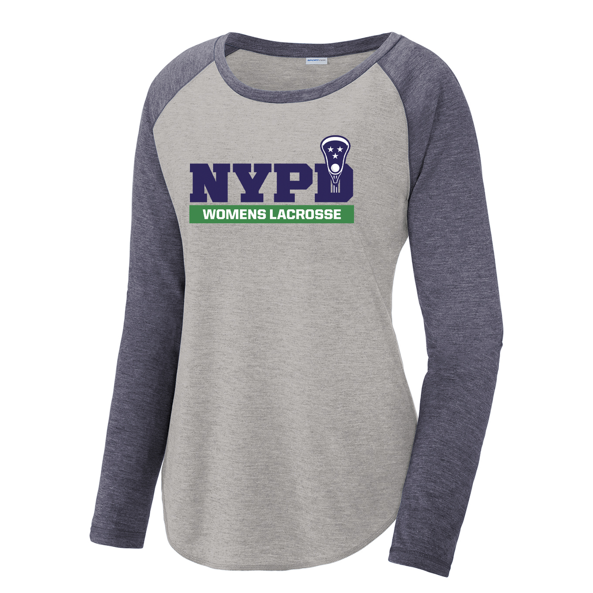 NYPD Womens Lacrosse Women's Raglan Long Sleeve CottonTouch