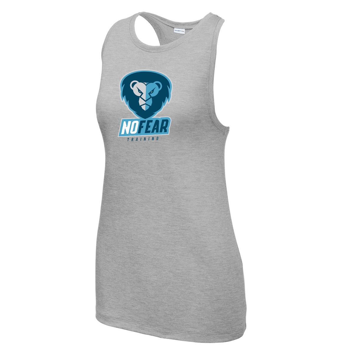 No Fear Training Women's Tri-Blend Wicking Racerback