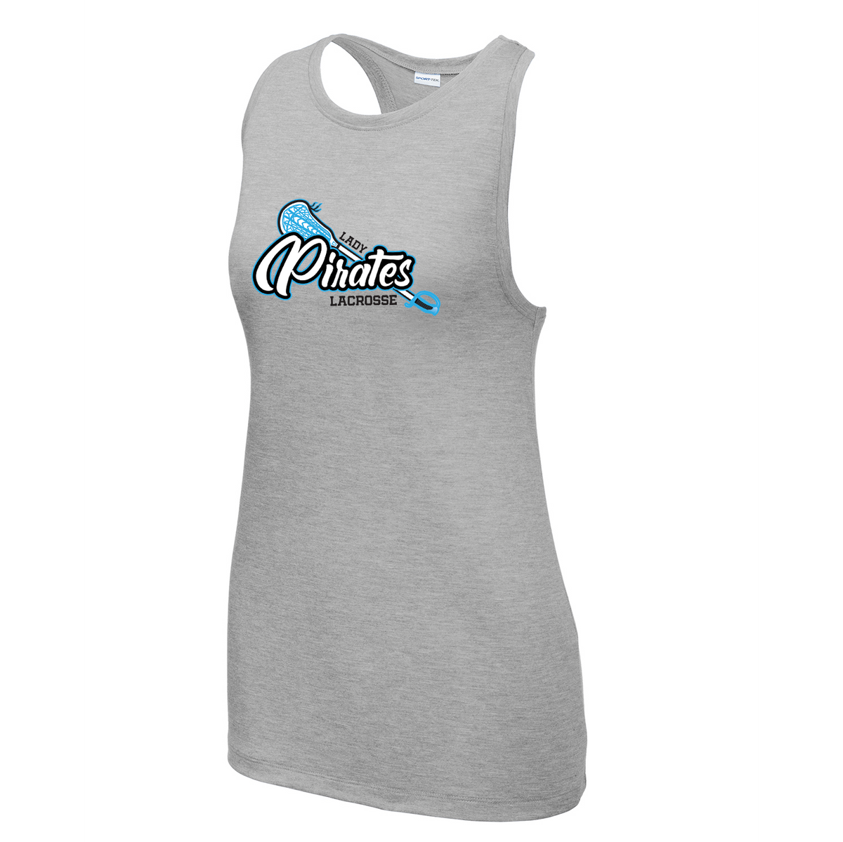 Lady Pirates Lacrosse Women's Tri-Blend Wicking Racerback