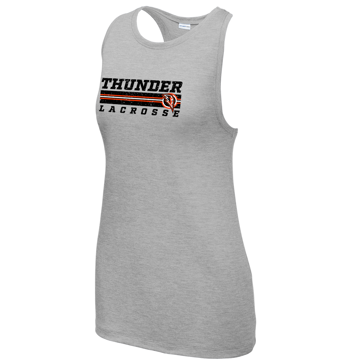 Jersey Thunder Girls Lacrosse Women's Tri-Blend Wicking Racerback