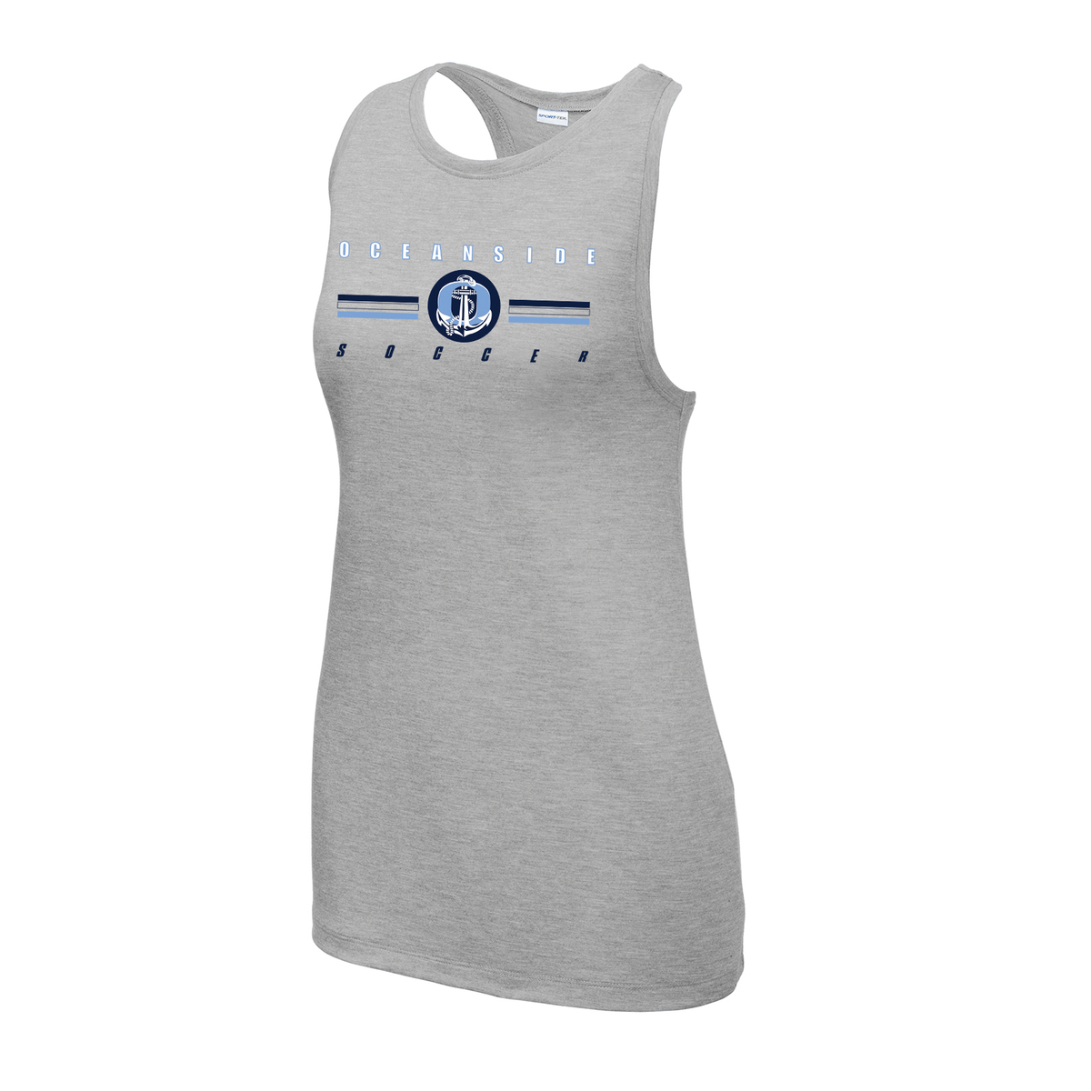 Oceanside Soccer Womens Racerbank Tank