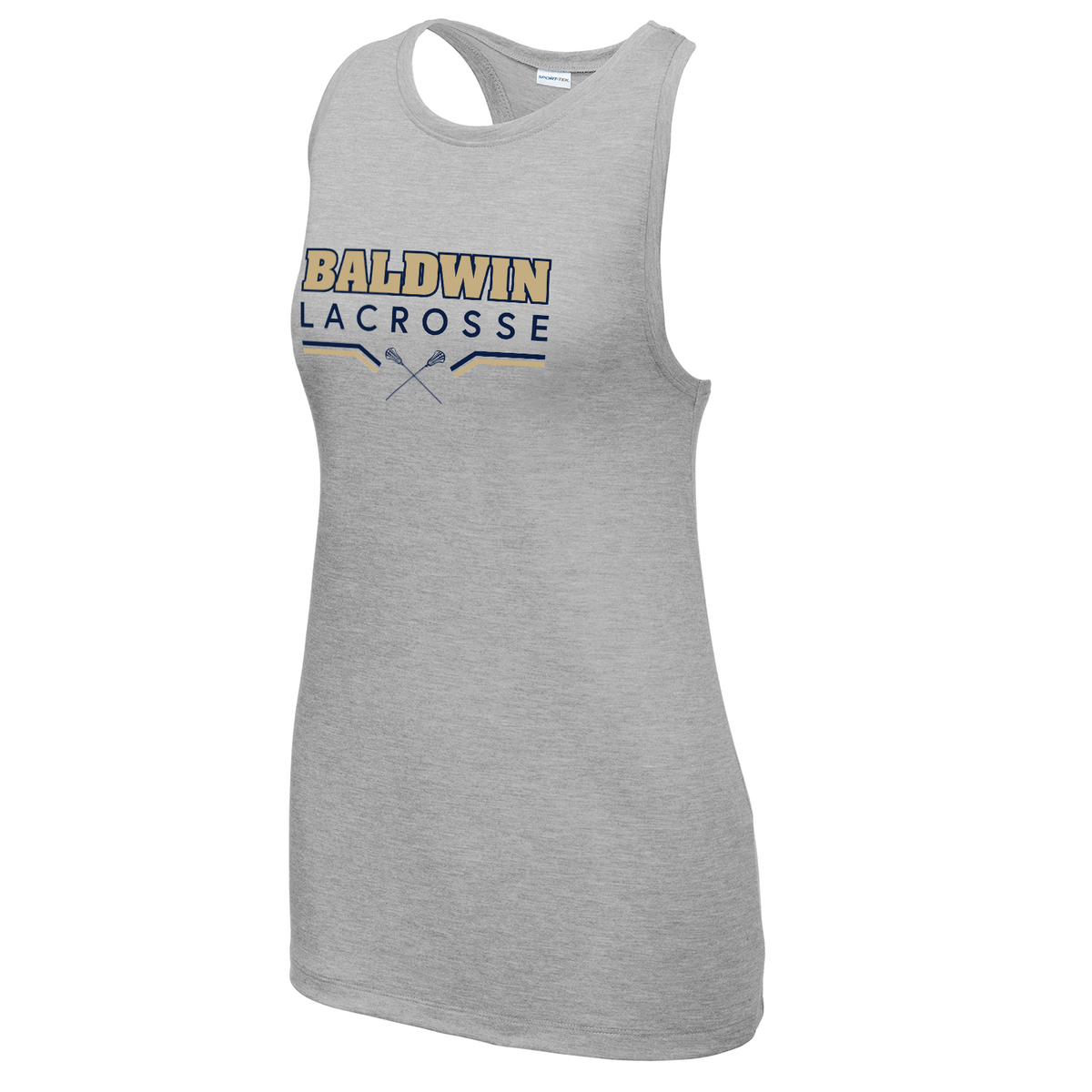 Baldwin HS Girls Lacrosse Women's Tri-Blend Wicking Racerback