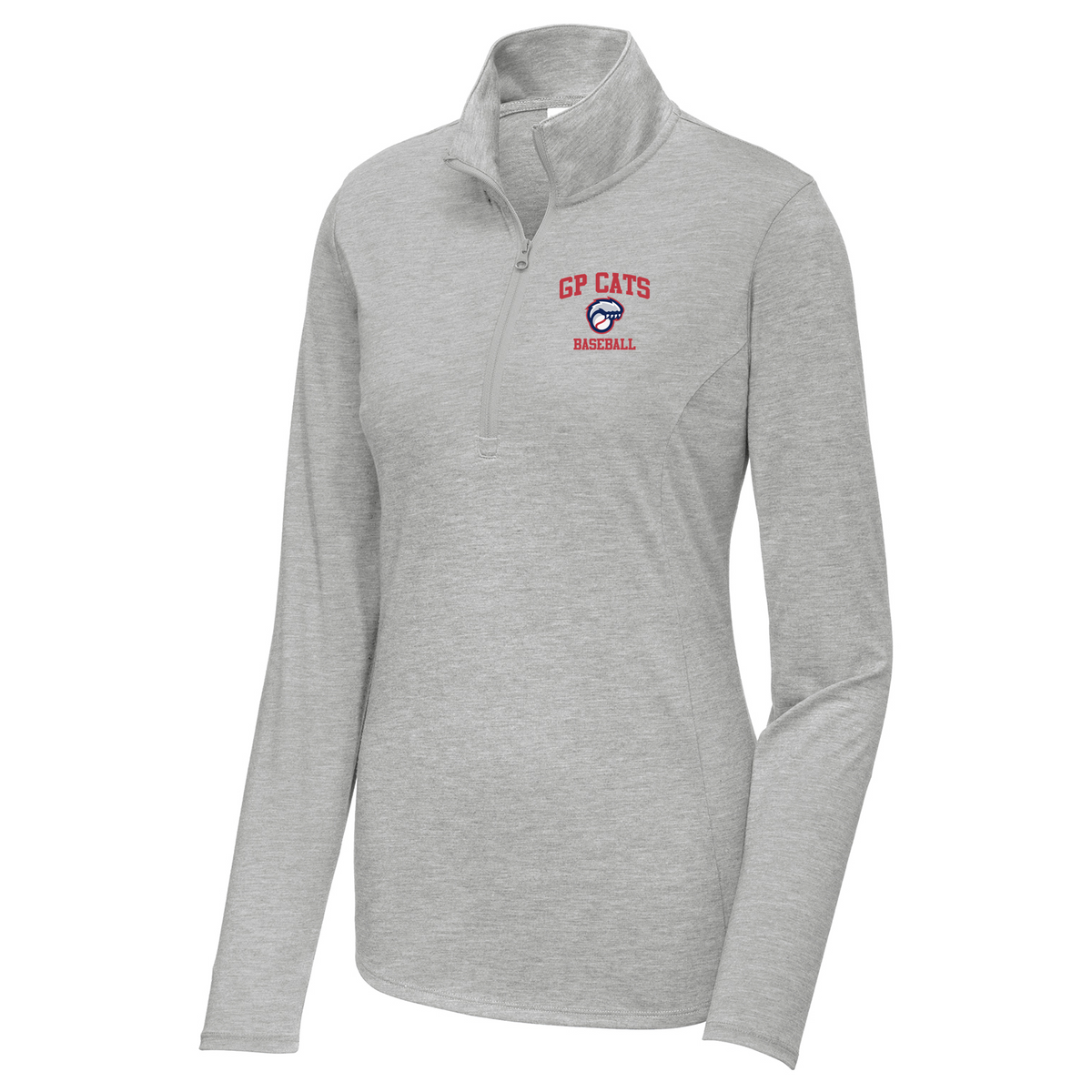 GP Cats Baseball Women's Tri-Blend Quarter Zip