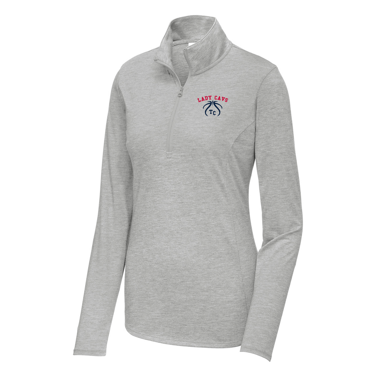 Lady Cavs Baseketball Women's Tri-Blend Quarter Zip