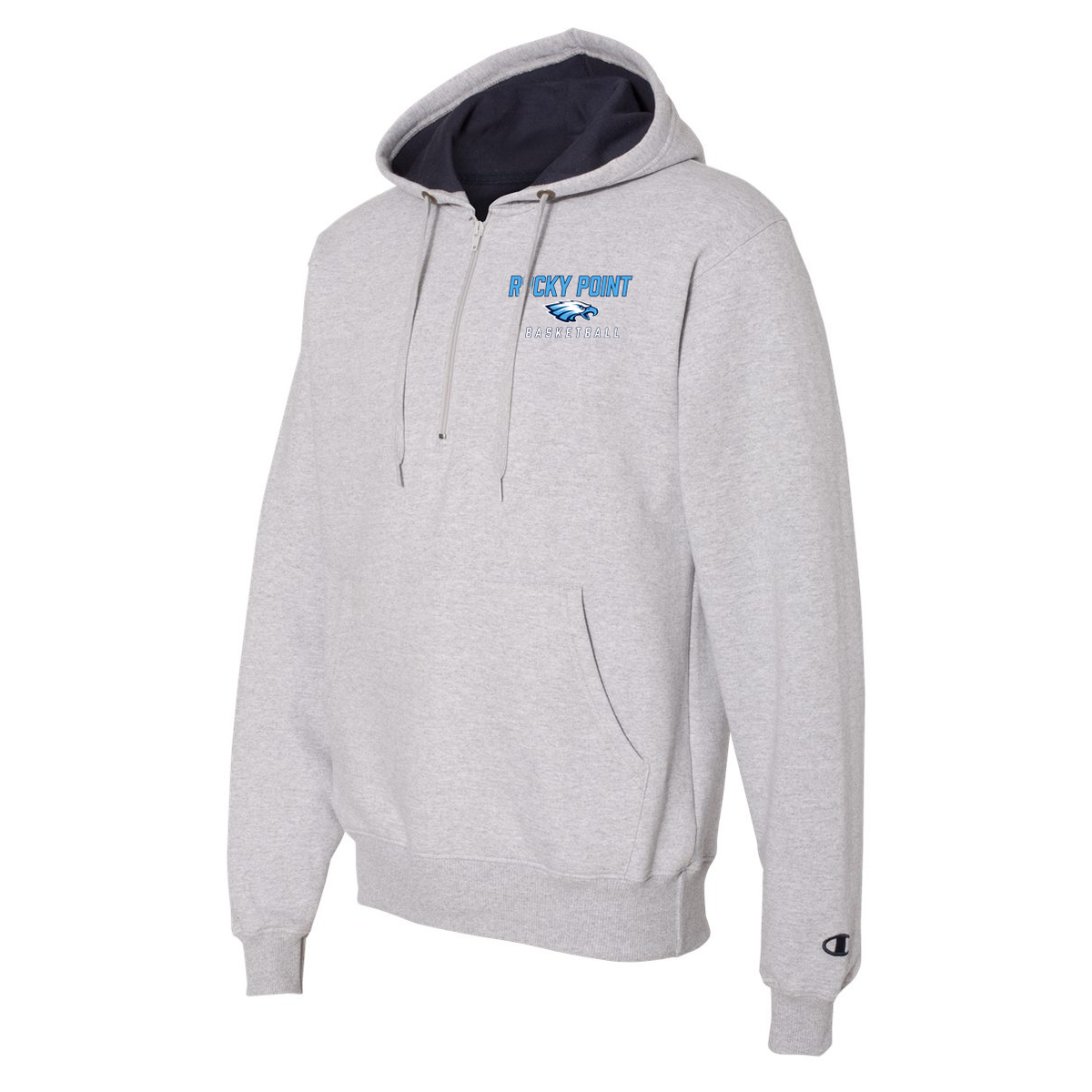 Rocky Point Varsity Basketball Champion Hooded Quarter Zip