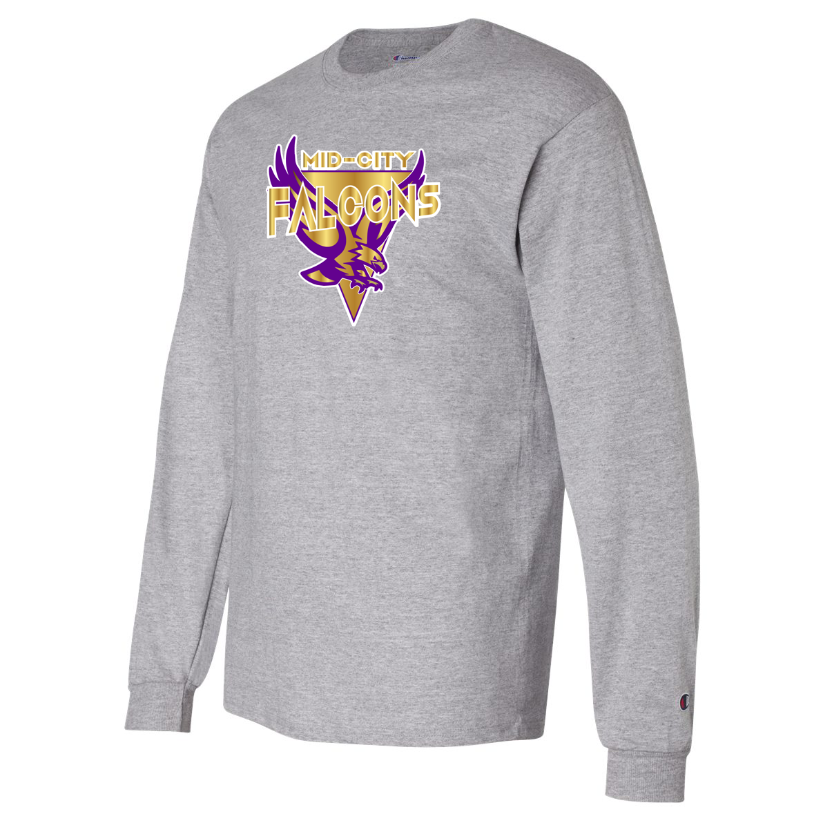 Mid-City Falcons  Champion Long Sleeve T-Shirt