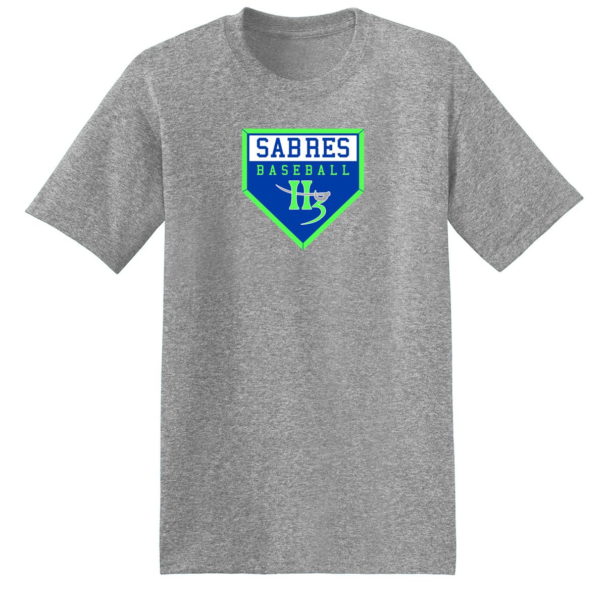 H3 Sabres Baseball T-Shirt