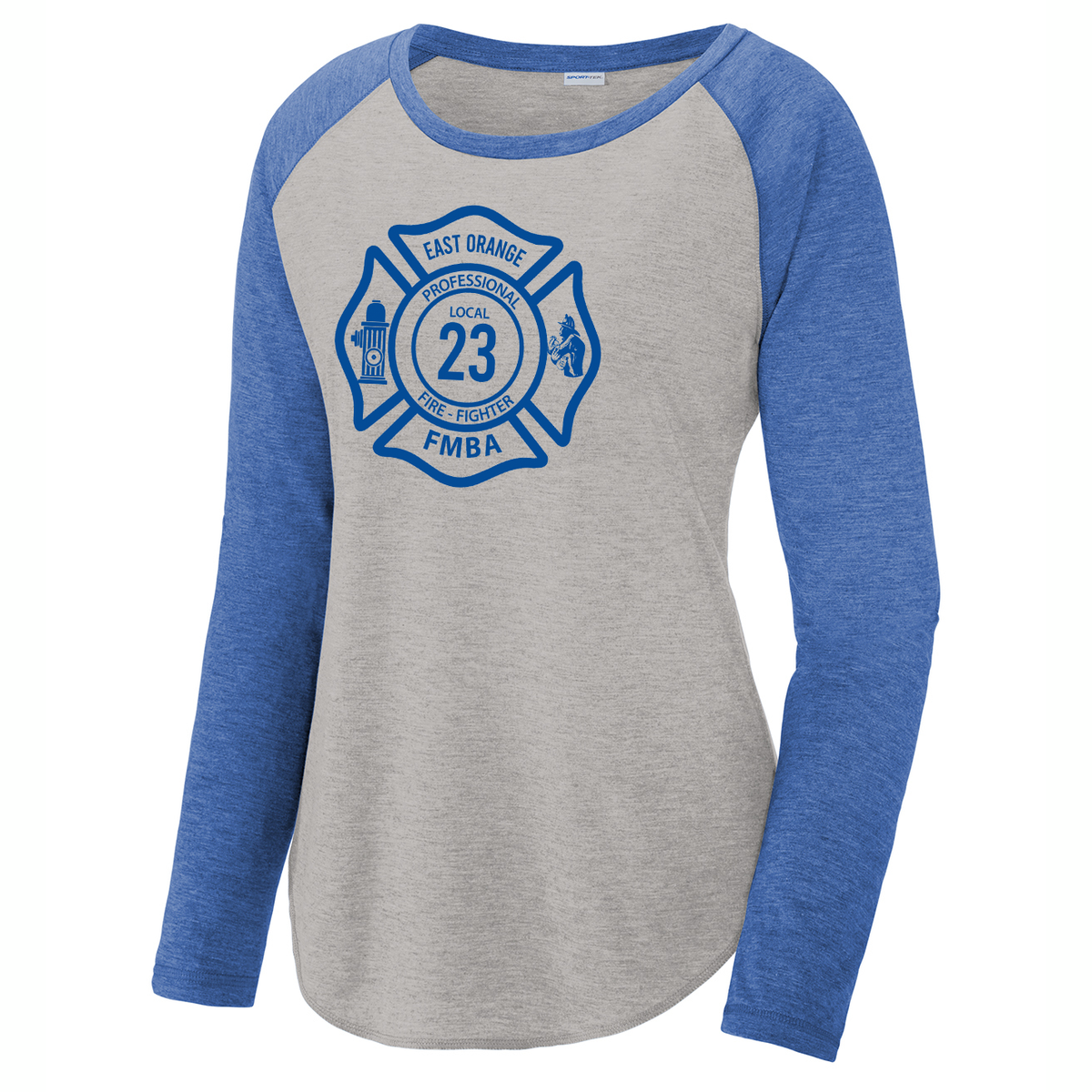 East Orange Local 23 Women's Raglan Long Sleeve CottonTouch