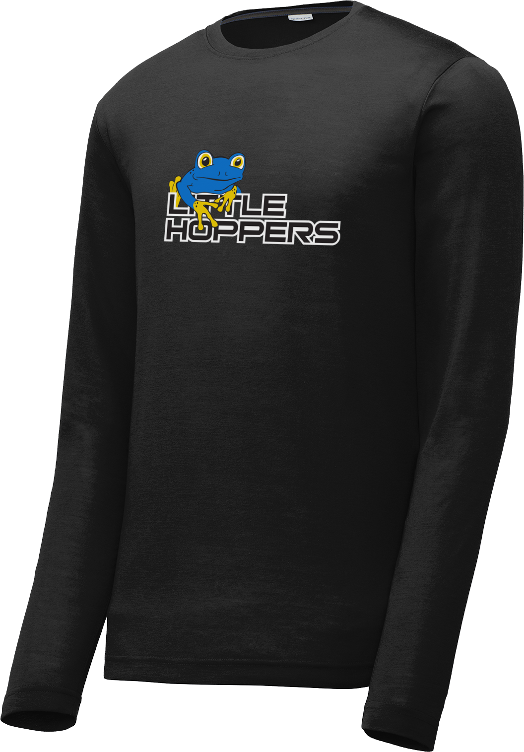 Little Hoppers Lacrosse Black Long Sleeve CottonTouch Performance Shirt