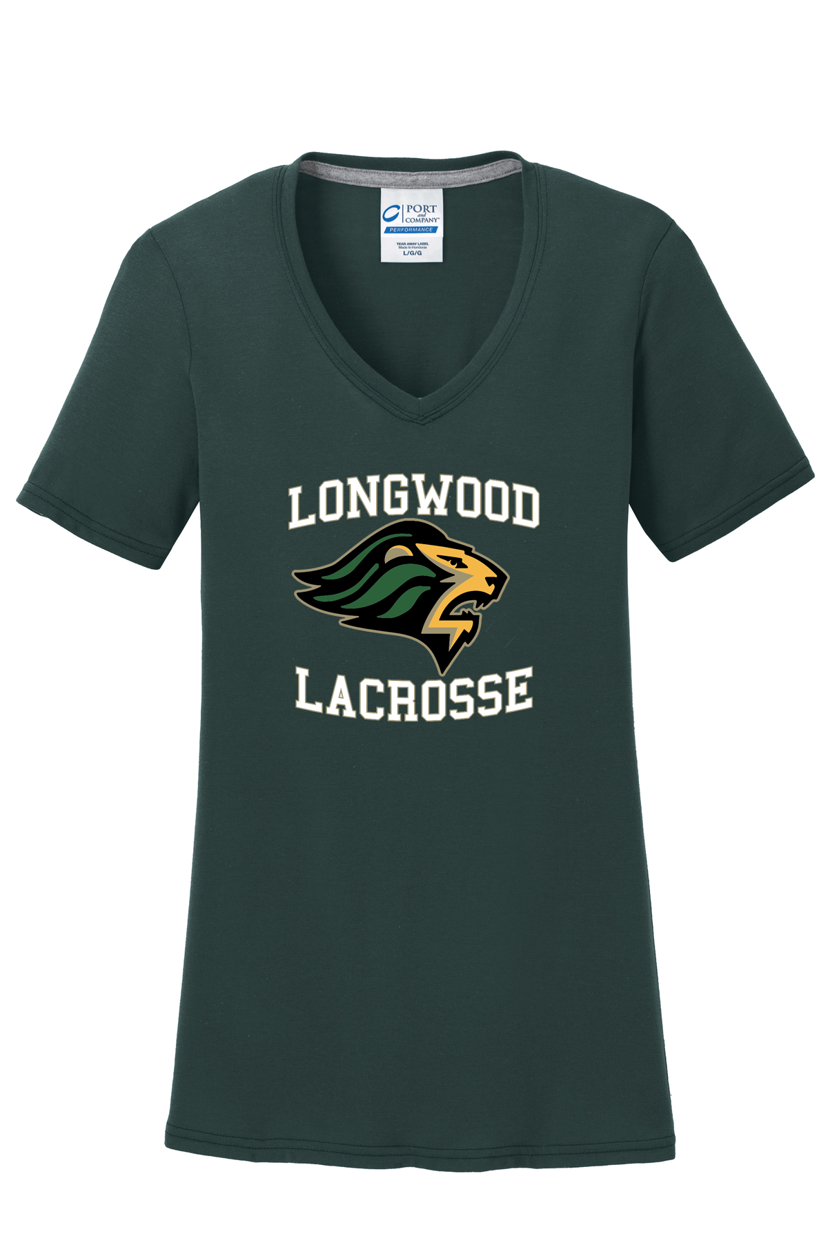 Longwood Lacrosse Women's Green T-Shirt