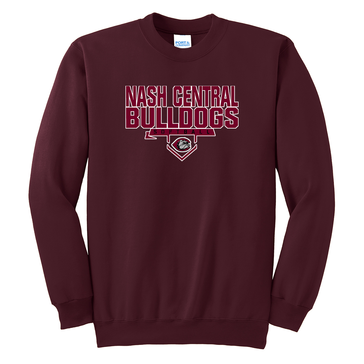 Nash Central HS Softball Crew Neck Sweater