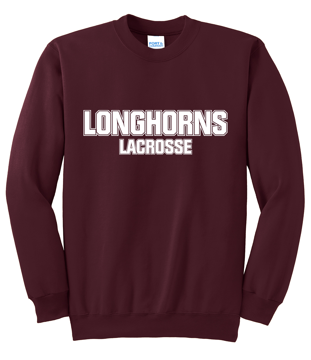 GR Longhorns Lacrosse Crew Neck Sweatshirt