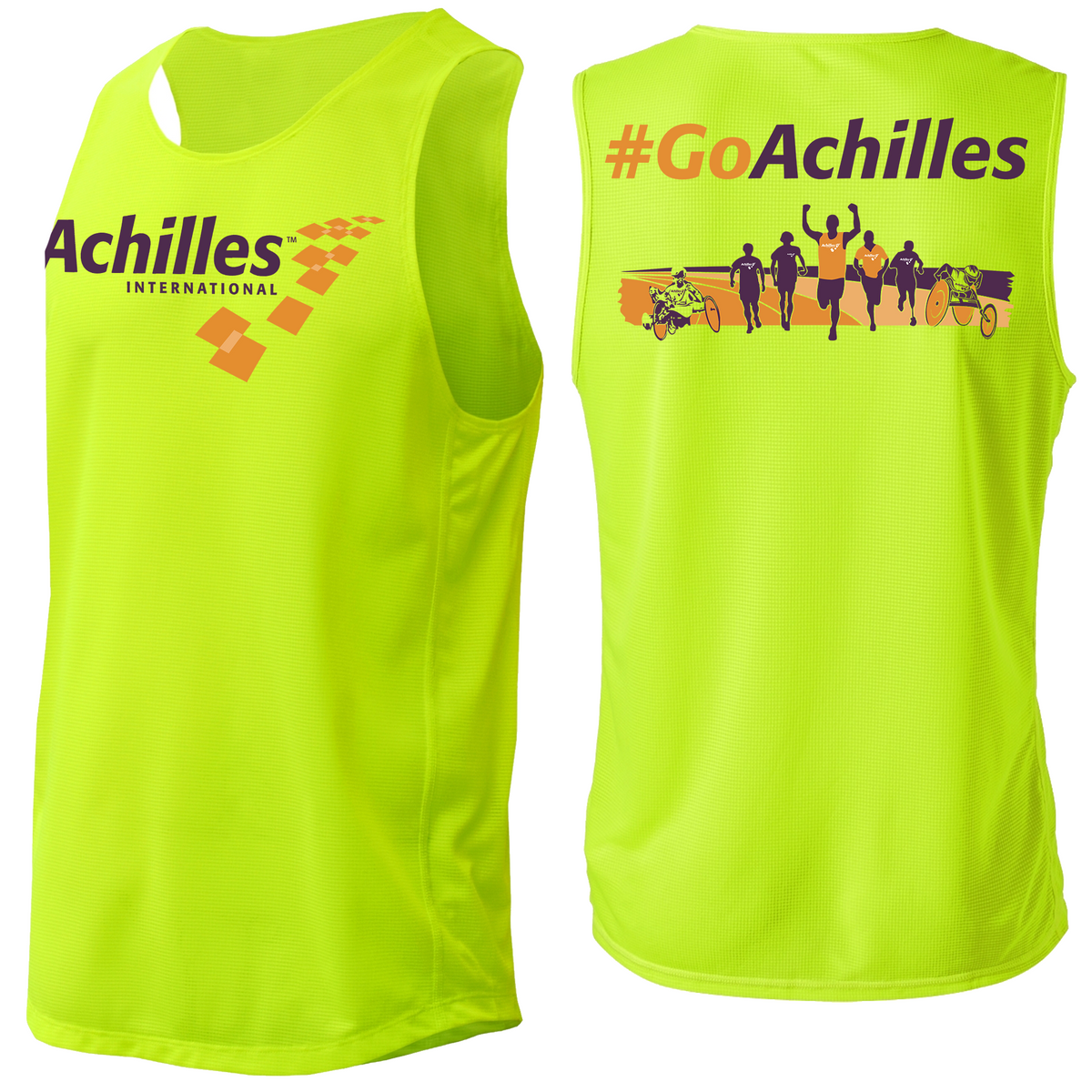 Achilles International BAW Grid Mens Singlet: Athlete