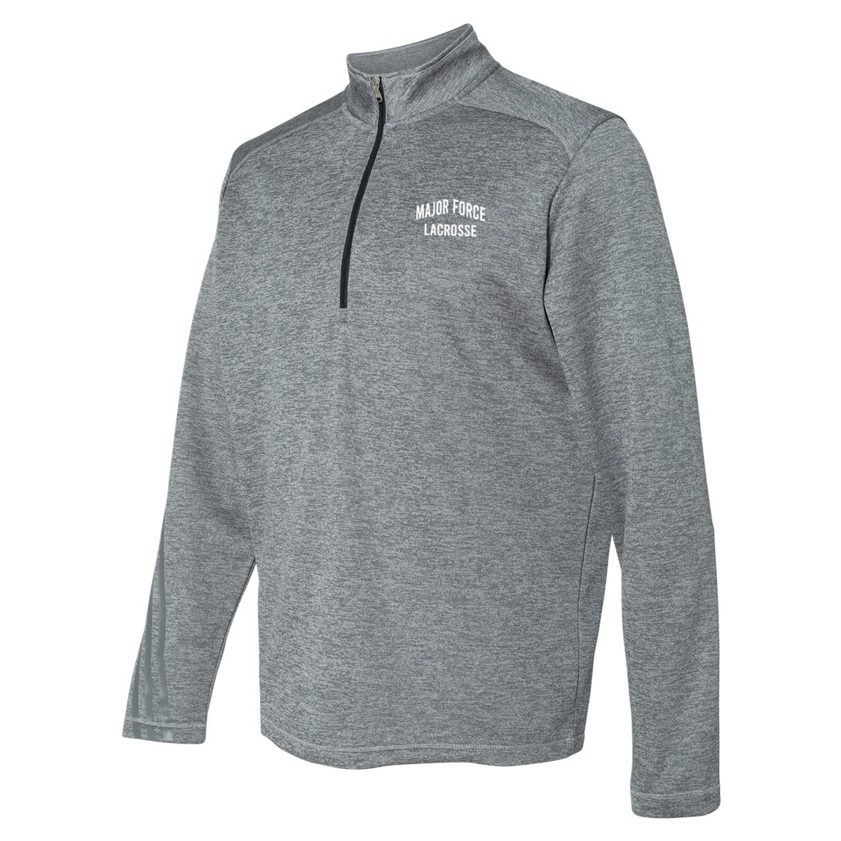 Major Force Lacrosse Adidas Terry Heathered Quarter-Zip Pullover