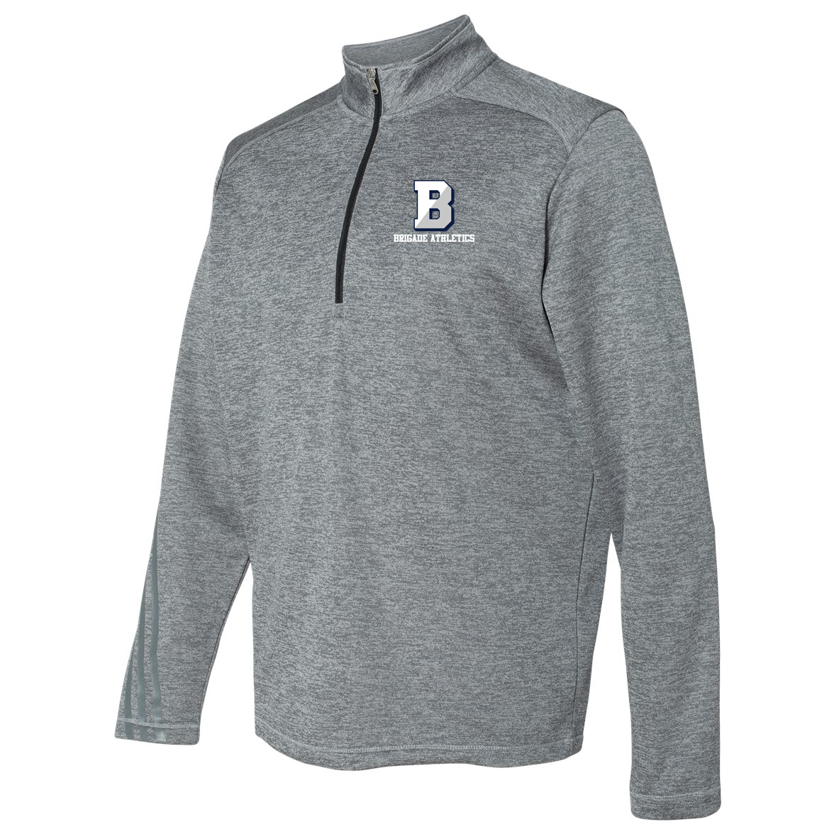 Brigade Athletics Adidas Terry Heathered Quarter-Zip Pullover